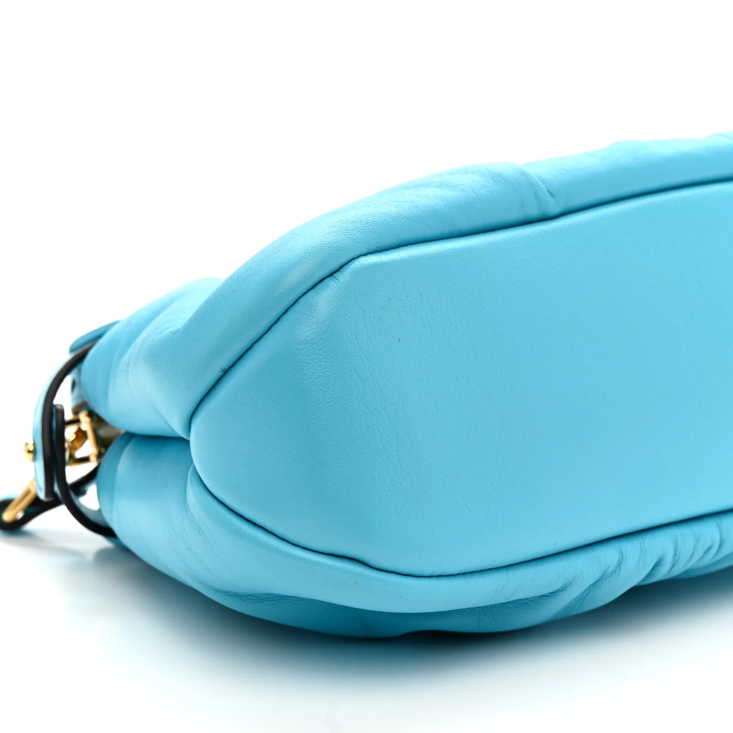 Shiny Nappa Small Peekaboo Click Bag Pool