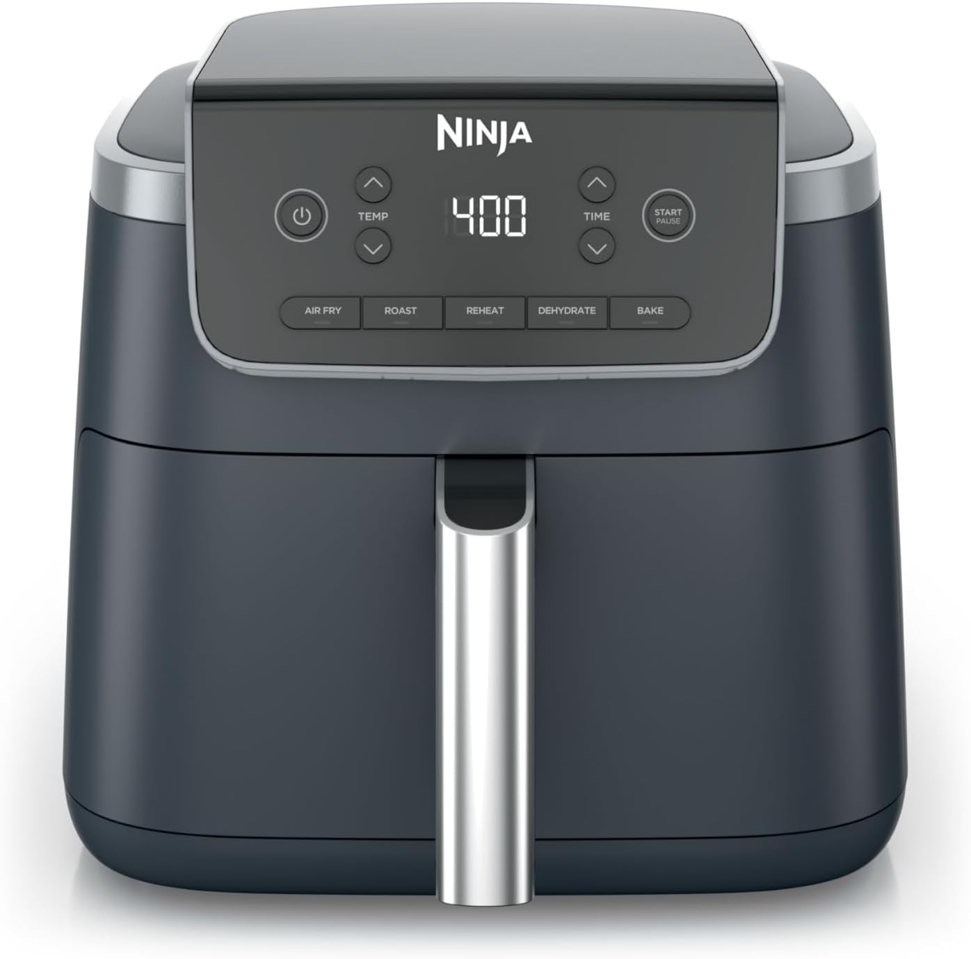 Ninja Air Fryer Pro, 5 Qt, 4-in-1, Gray, AF141| Air fry, roast, reheat, dehydrate, 1750W, 400F max, Fits 4 lbs fries, Nonstick basket, Dishwasher-safe