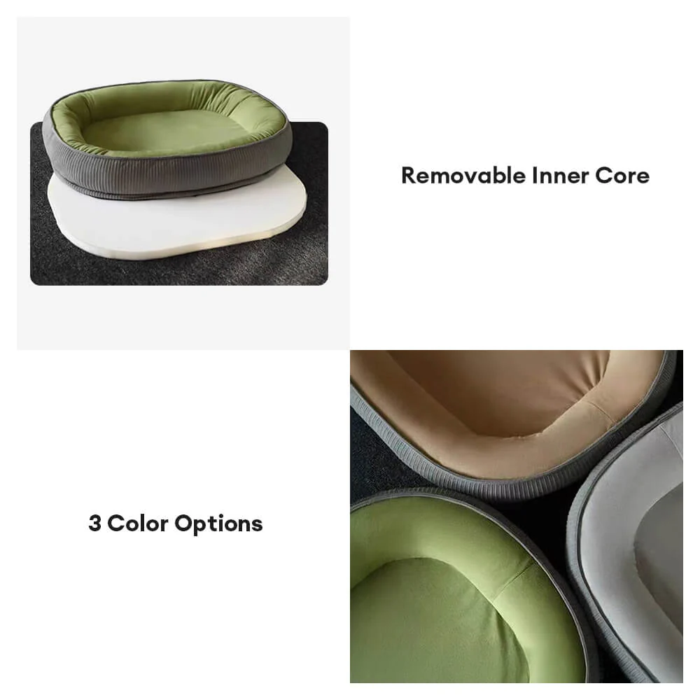 Durable Scratch-Resistant Suede Surface Dog Bed