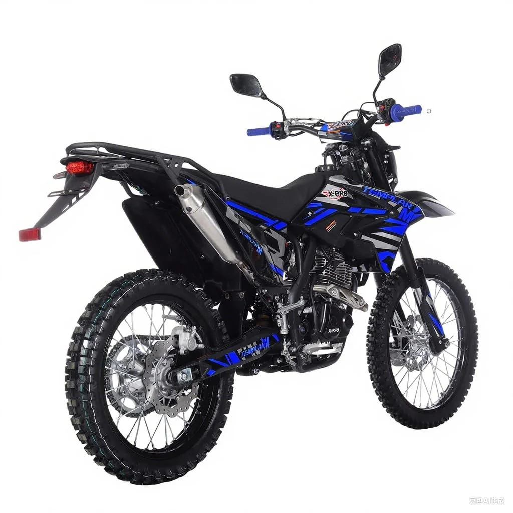 Templar M 250cc Gas Dirt Bike with Engine 5 Speed Pit Bikes Adult Pitbike, Big 21"/18" Wheels!(Blue) - Image 8