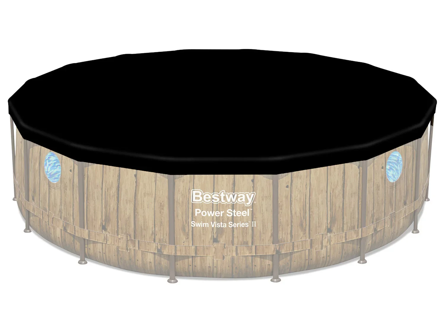 Bestway Piscine Power Steel Swim Vista,  488 x 122 cm