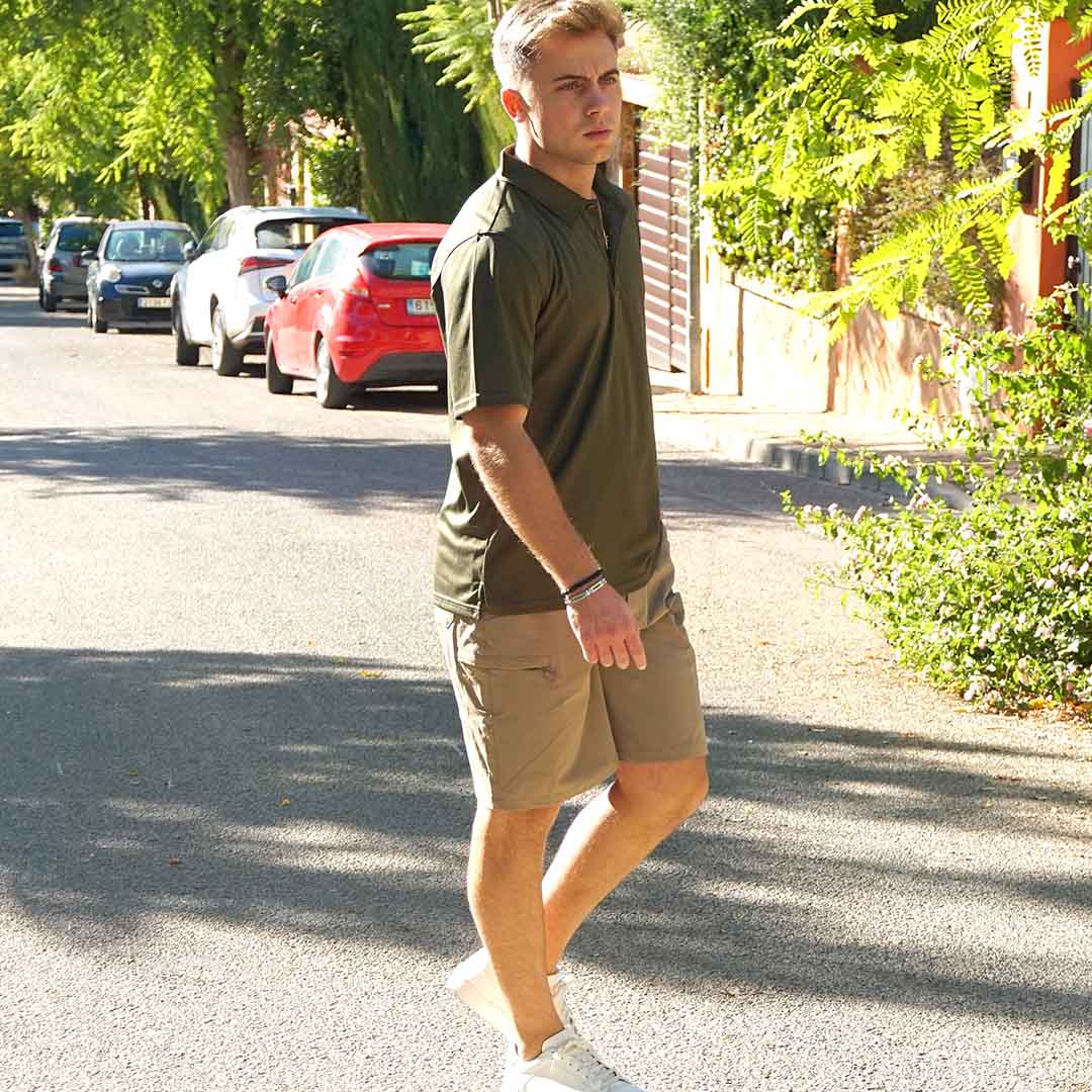 Short cargo décontracté pour homme, séchage rapide, 5 poches