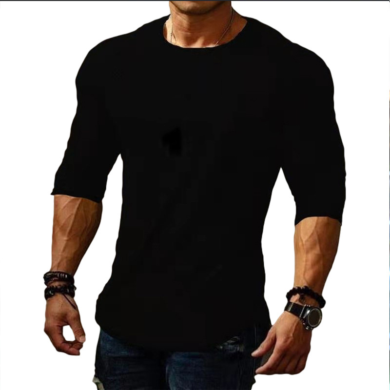 T-shirt homme uni, simple et décontracté