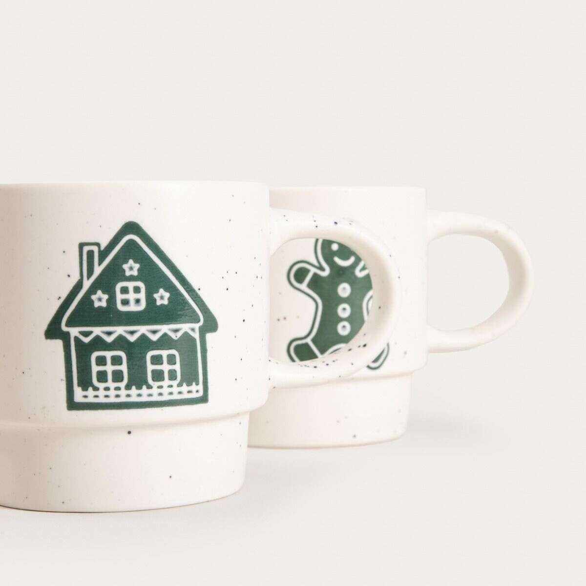 Kubek BELLVE z domkiem i ciastkiem 2 szt. 0,3 l