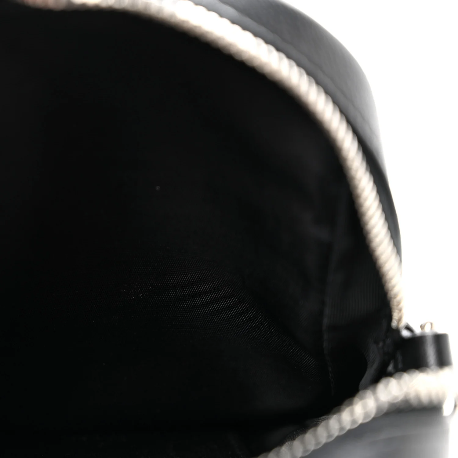Sakai Be Green Calfskin Diagonal Stitched Mini Blondie Vertical Shoulder Bag Black