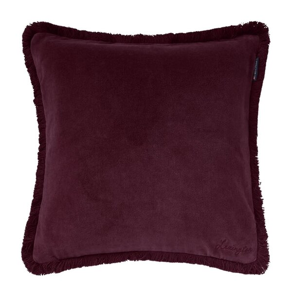 Fringe putetrekk fløyel 50x50 cm fig