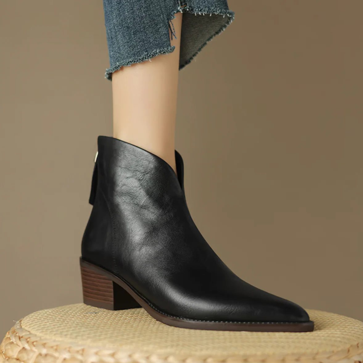 Camille | Les Bottines de Luxe à Talon Bas