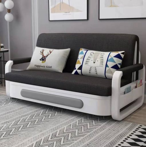 Canapé-lit pliant multifonctionnel - Gain de place - Lavable - Latex souple