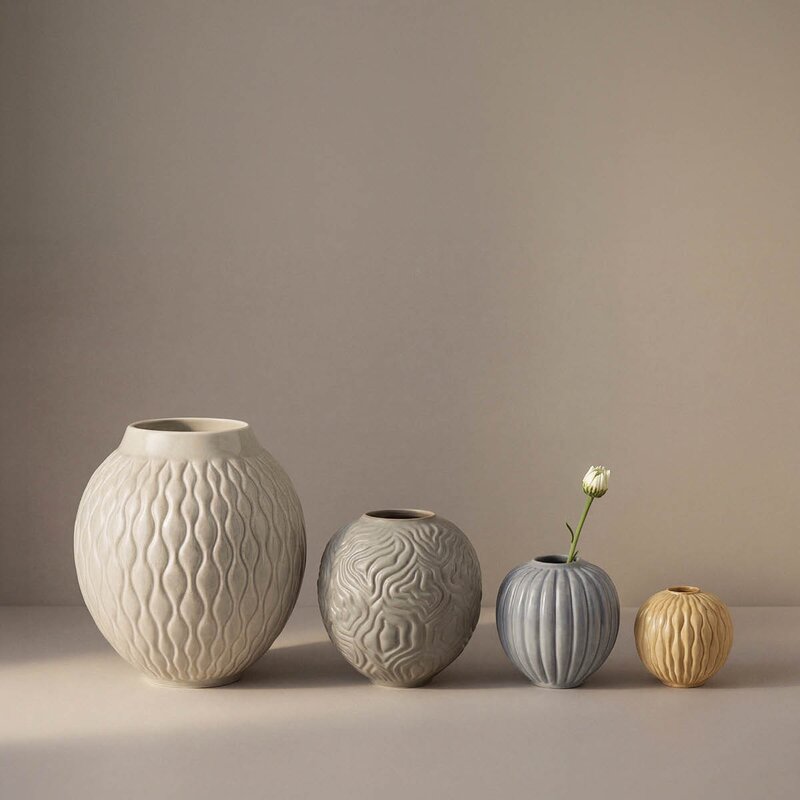 Solum vase 8,5 cm ochre