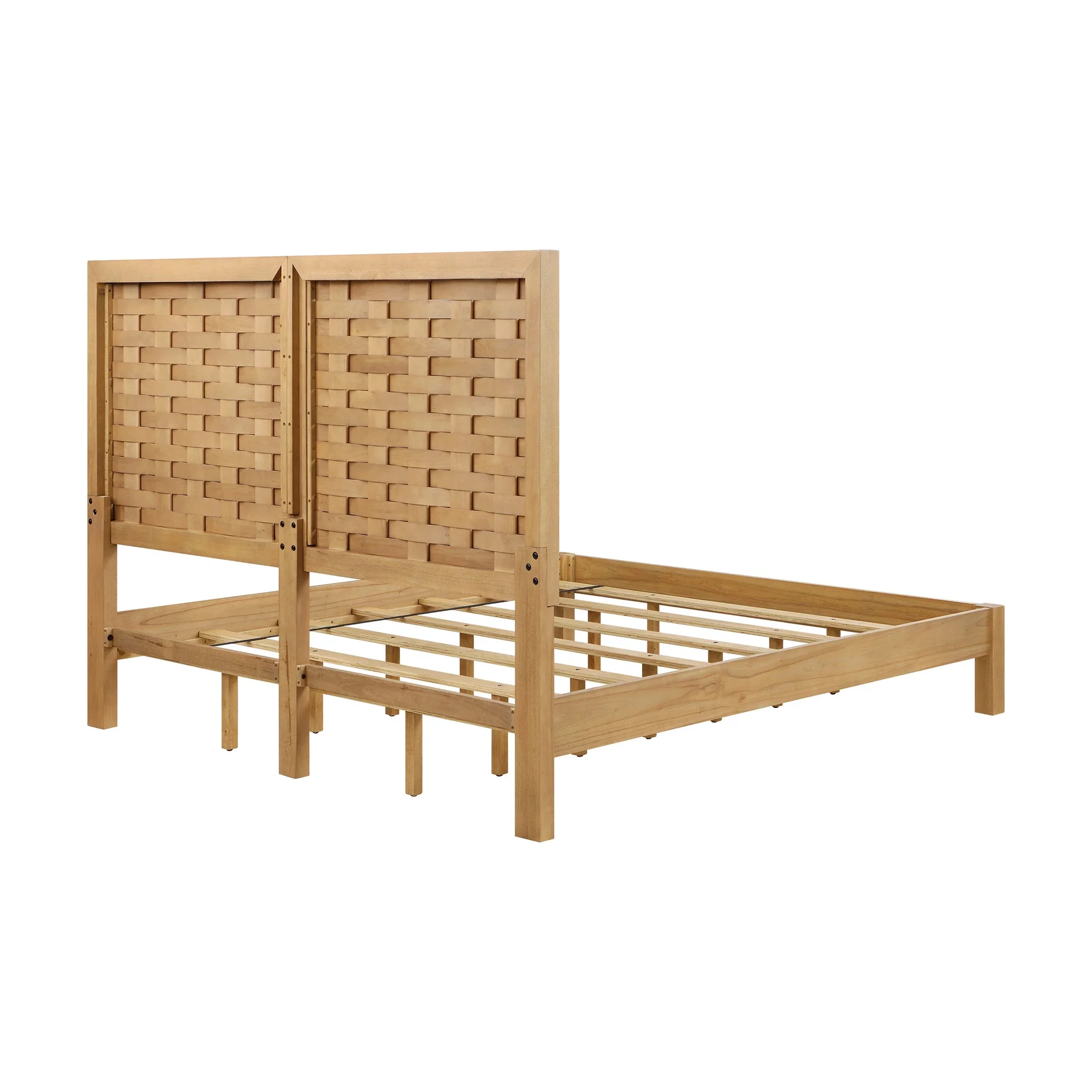 Better Homes & Gardens Bristol Queen Woven Bed, Natural Oak finish, by Dave & Jenny Marrs