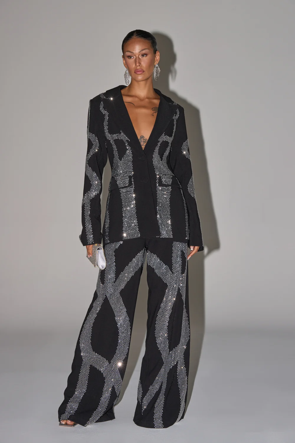 GEMINI RHINESTONE PANT - Akira Store