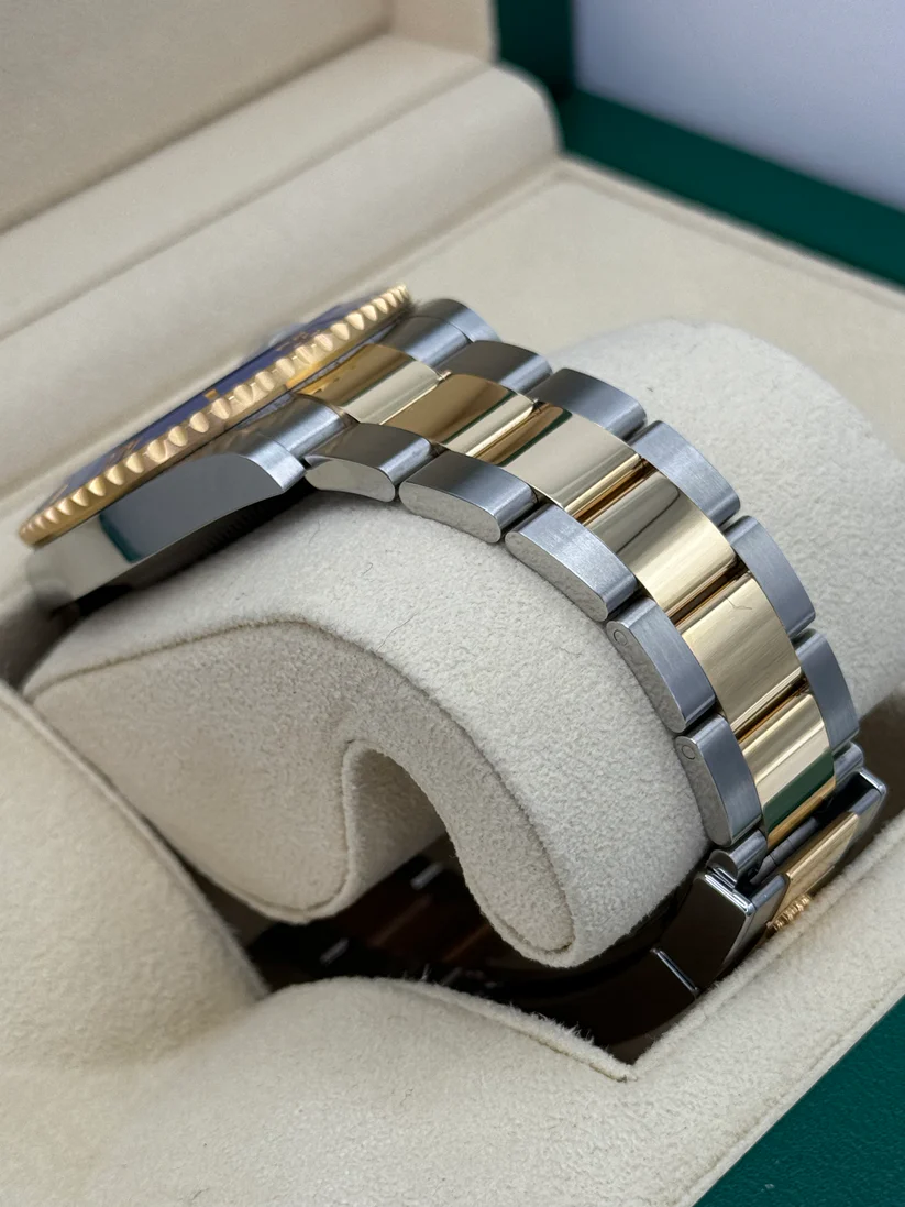 [Super Clone]Rolex Submariner Two-Tone Yellow Gold & Steel Rolesor - Blue Dial Ceramic Bezel (Ref# 126613LB)