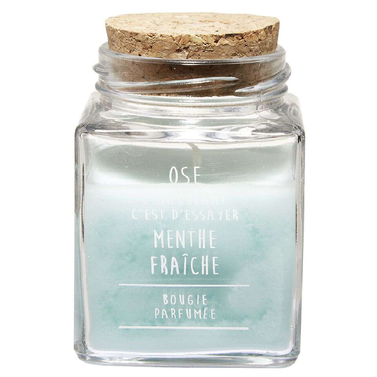 Bougie parfumée dans pot en verre