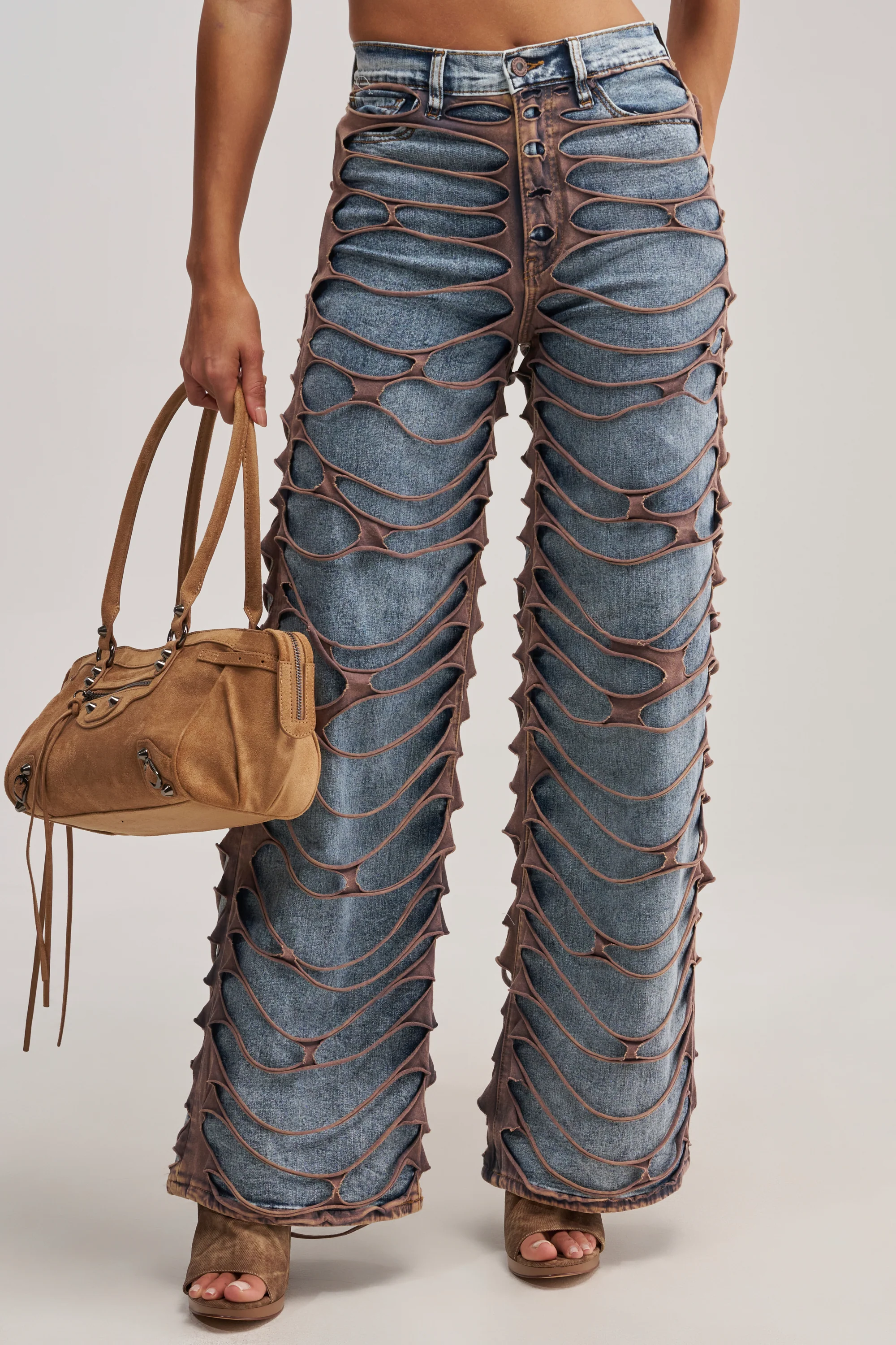 TIED TO YOU DENIM PANT - Akira Store