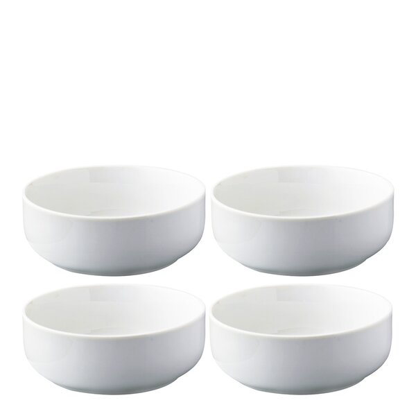 Atelier skål 13 cm 4 stk super white