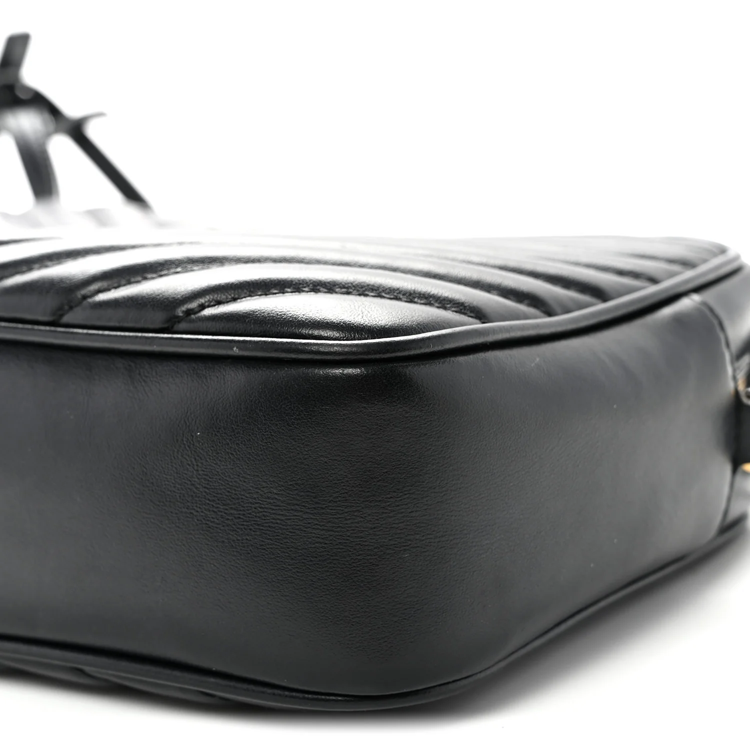 Calfskin Matelasse Monogram Lou Camera Bag Black