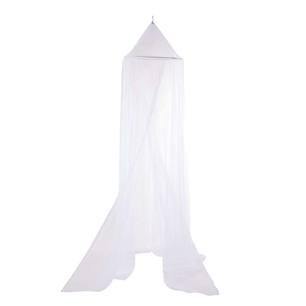 Moustiquaire ciel de lit blanc à suspendre Ø60x235x1000cm