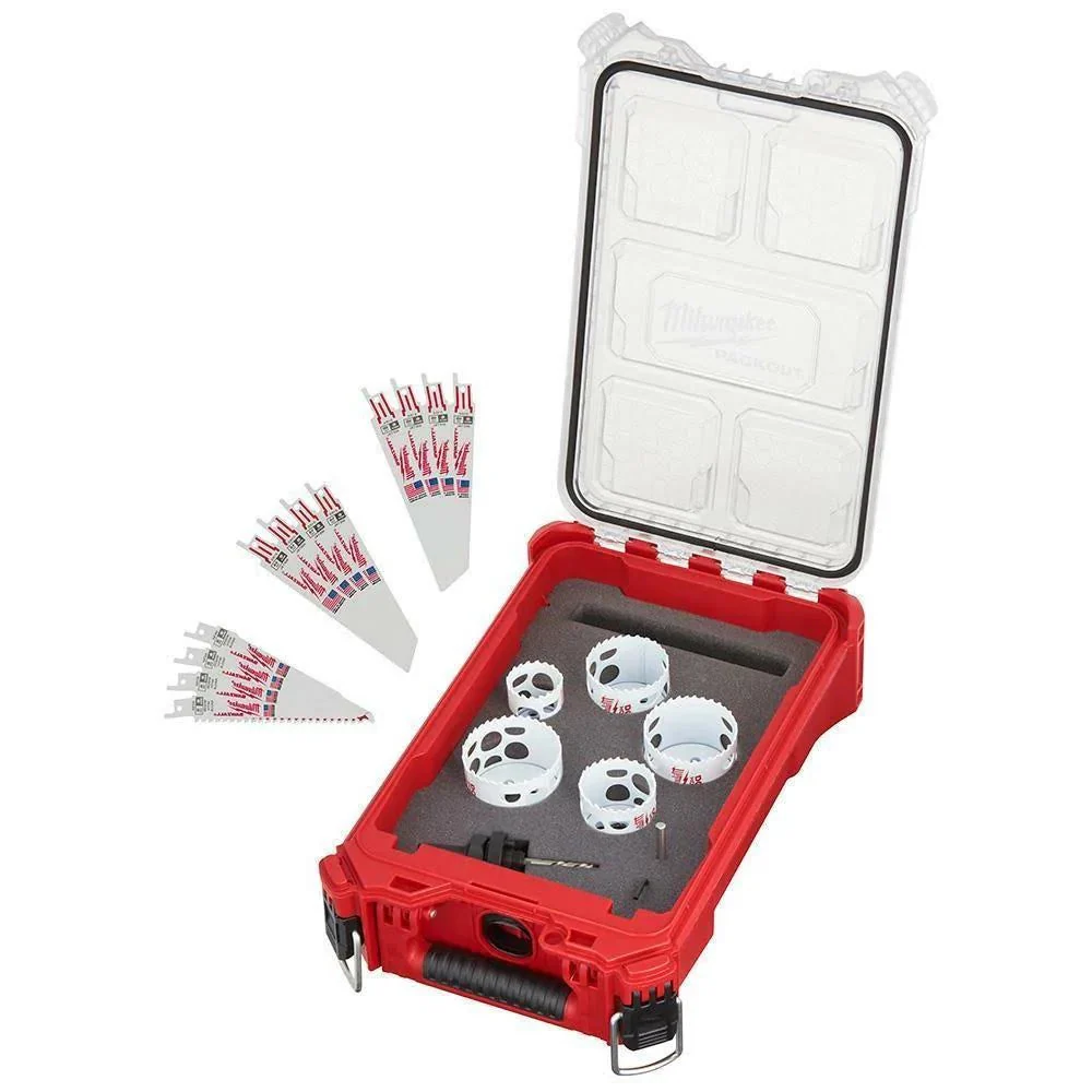 49-22-5620 Hole Dozer Bi-metal General Purpose Hole Saw and Reciprocating Saw Set with Packout Case (20-PIECE