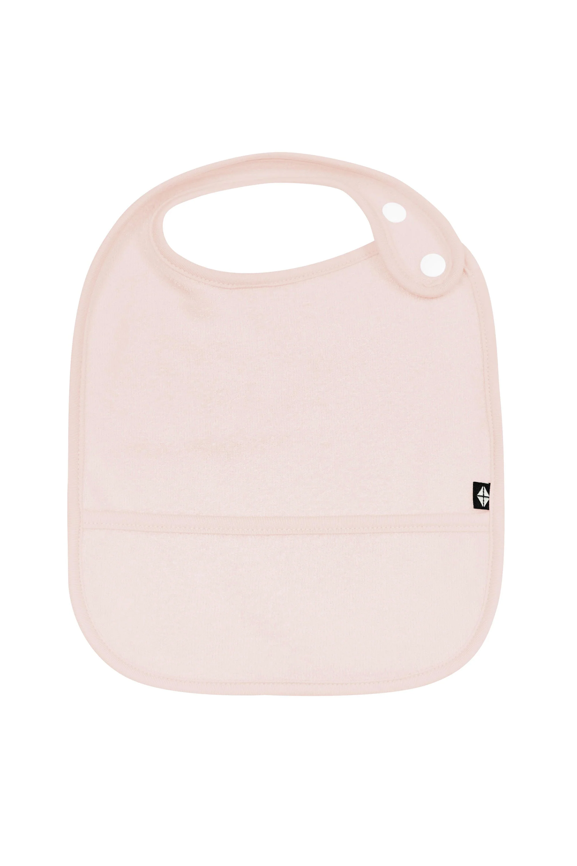 Terry Pocket Bib in Blush
