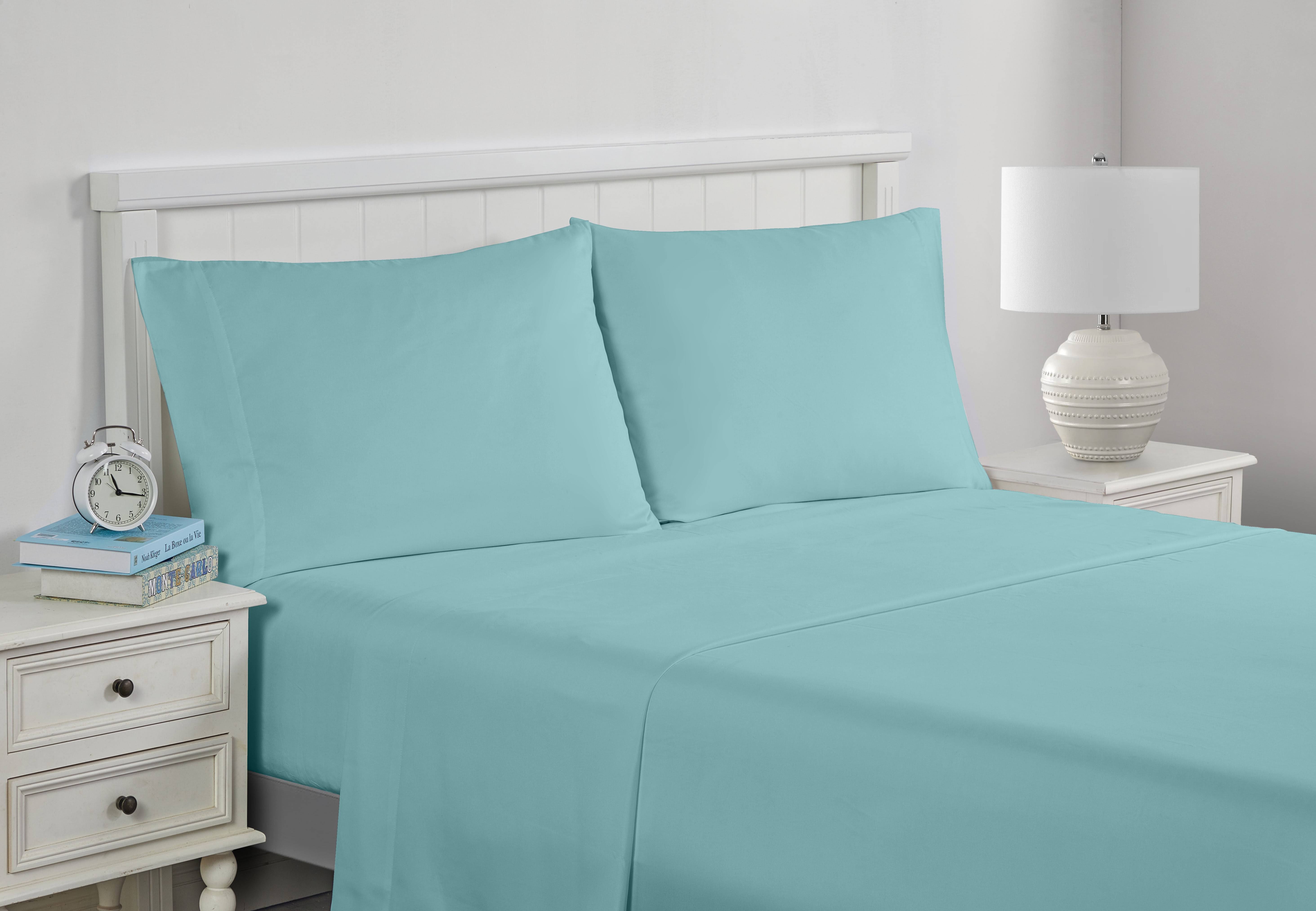 Your Zone Soft Microfiber Sheet Set, Queen, Teal Haze