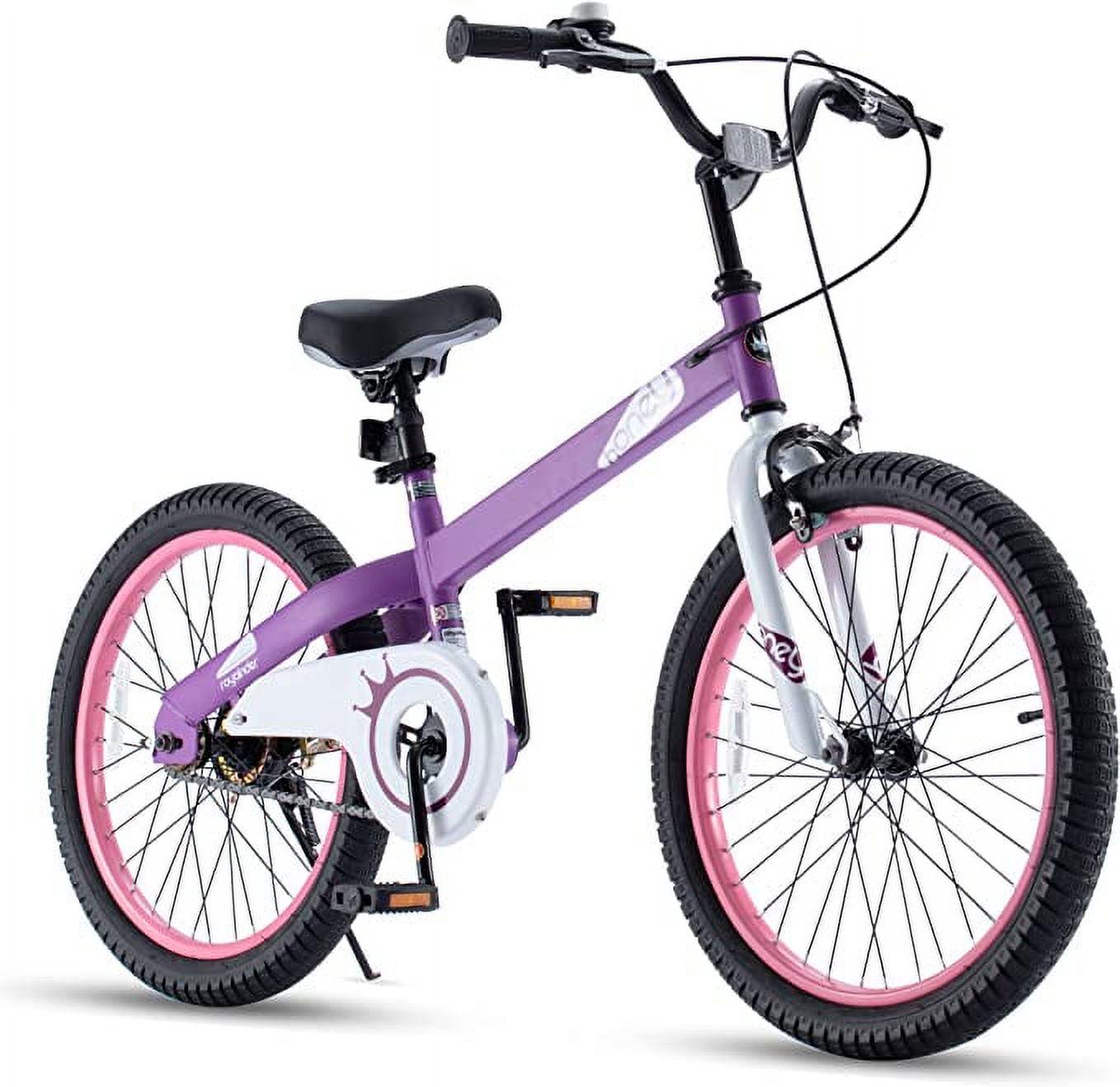 Royalbaby Girls Bike 20 in Hony Bike Purple with Kickstand