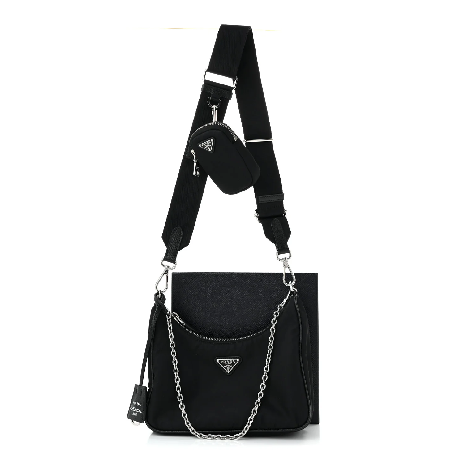 Nylon Re-Edition 2005 Shoulder Bag Black