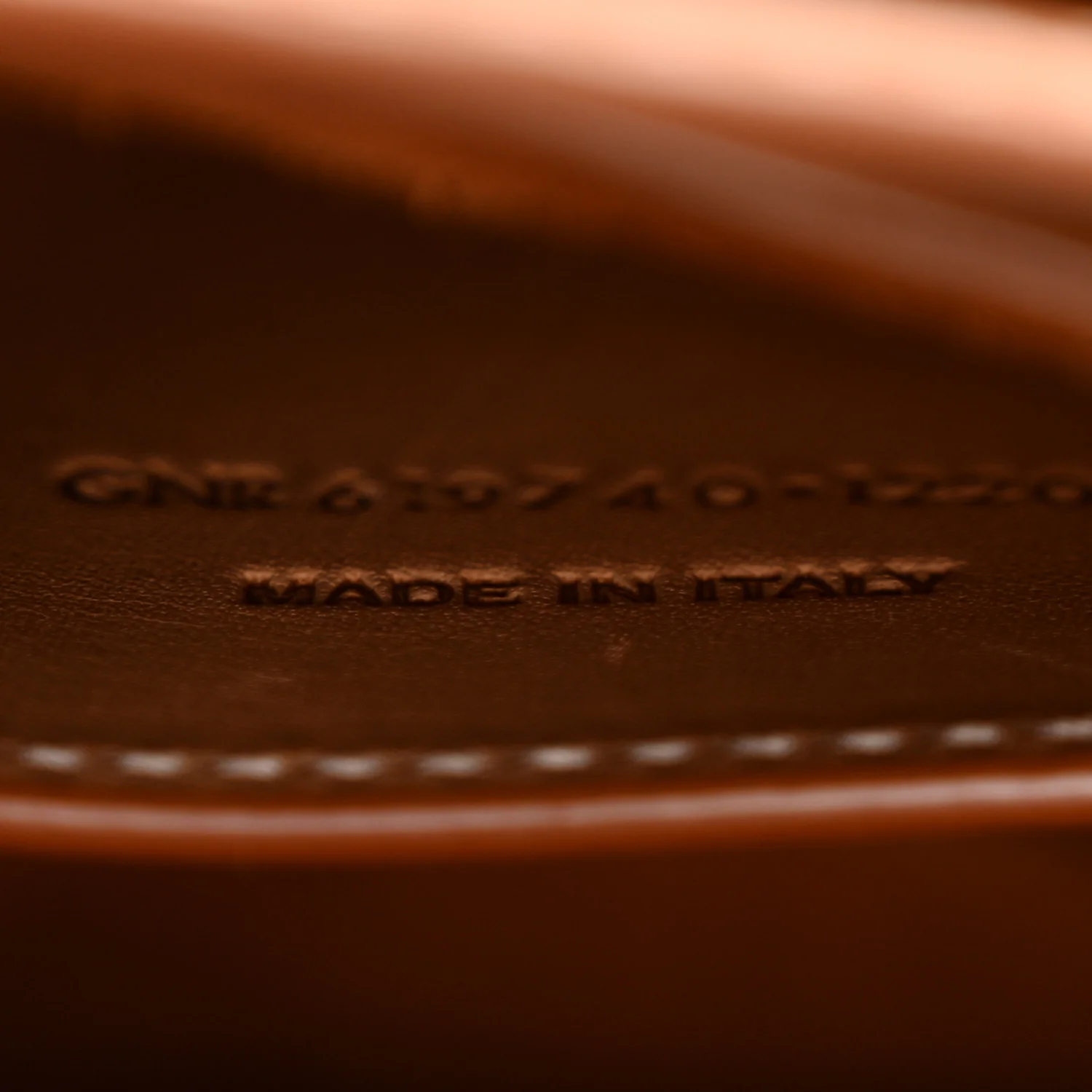 Smooth Vintage Calfskin Small Kaia Satchel Brown Gold