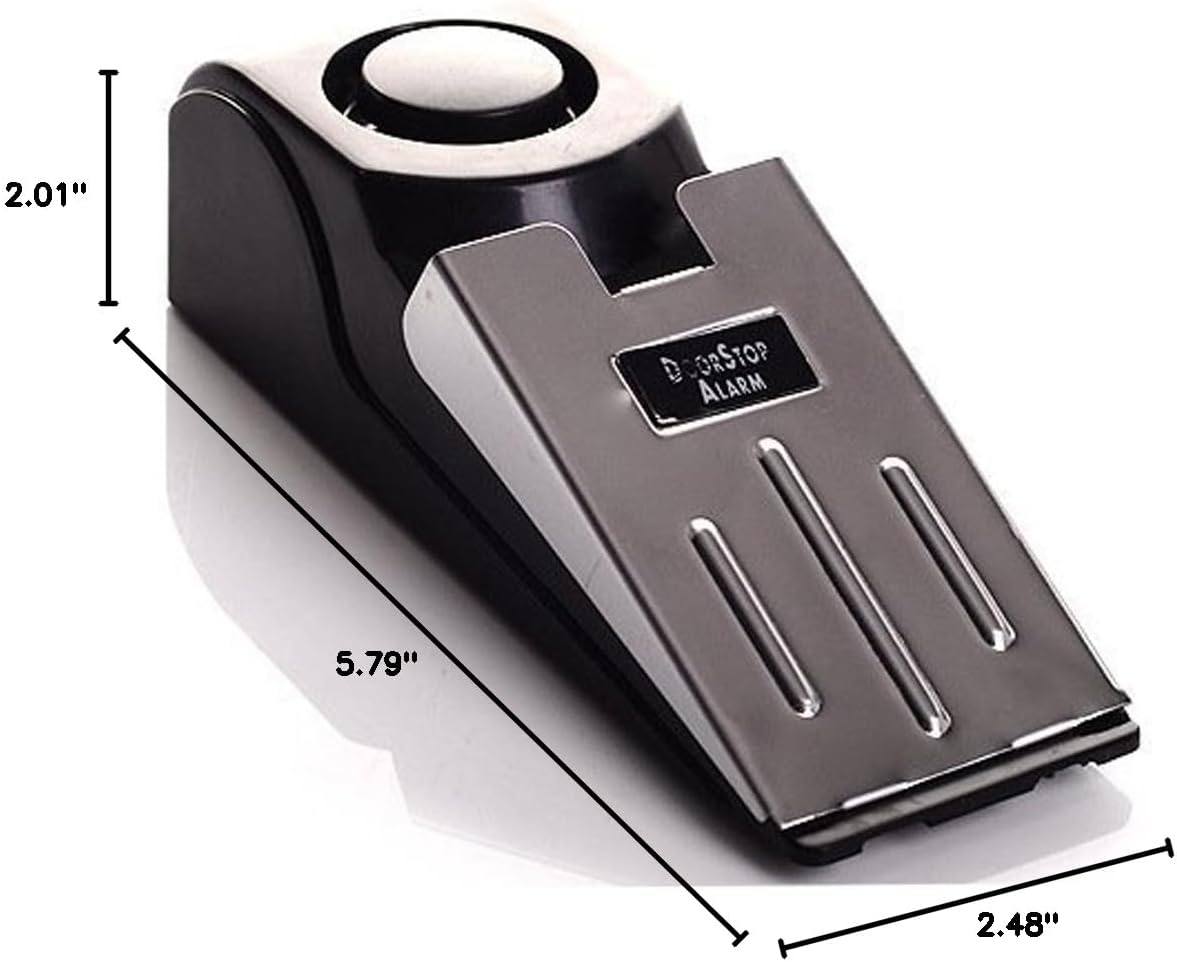 Upgraded Door Stop Alarm -Great for Traveling Security Door Stopper Doorstop Safety Tools for Home