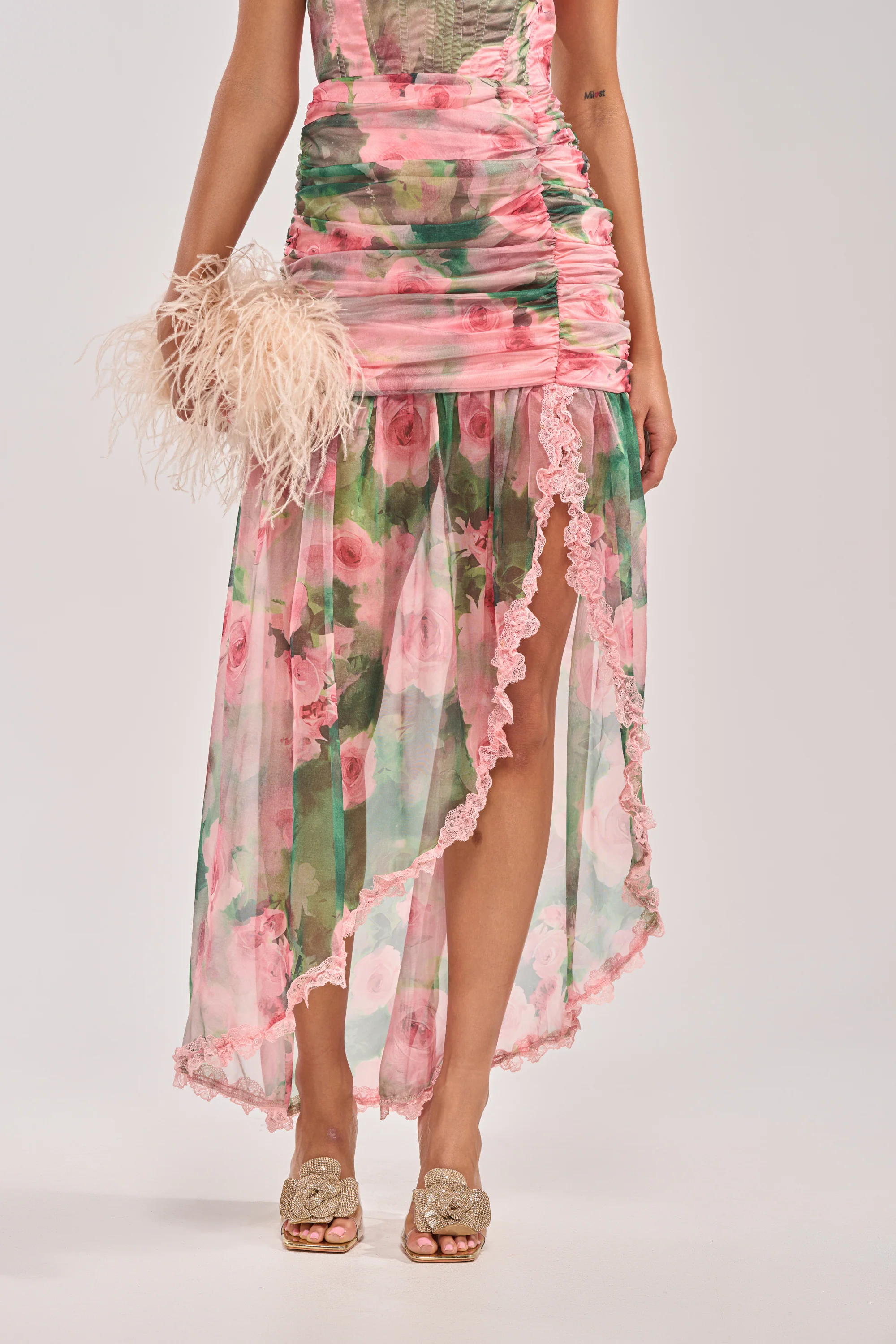 DREAMING FLORAL MAXI SKIRT - Akira Store