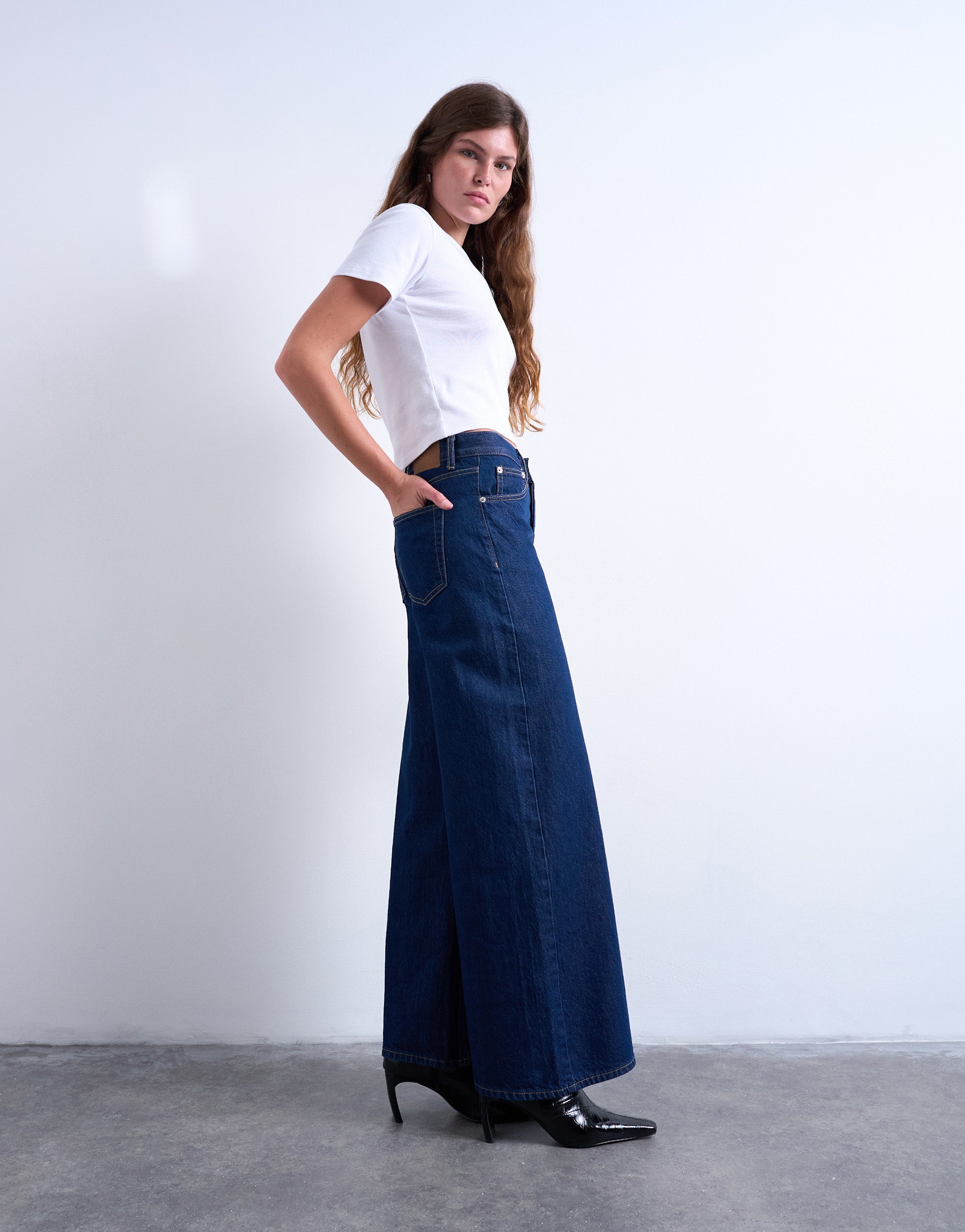 VERO MODA® TSHORIZON Mid rise Wide Leg Fit Jeans