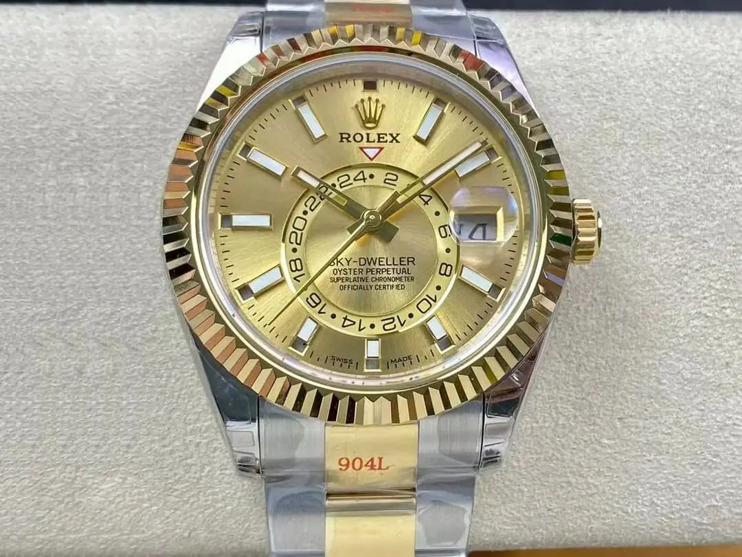 Rolex Sky Dweller M326933-0001 V2 Noob Factory Gold Dial