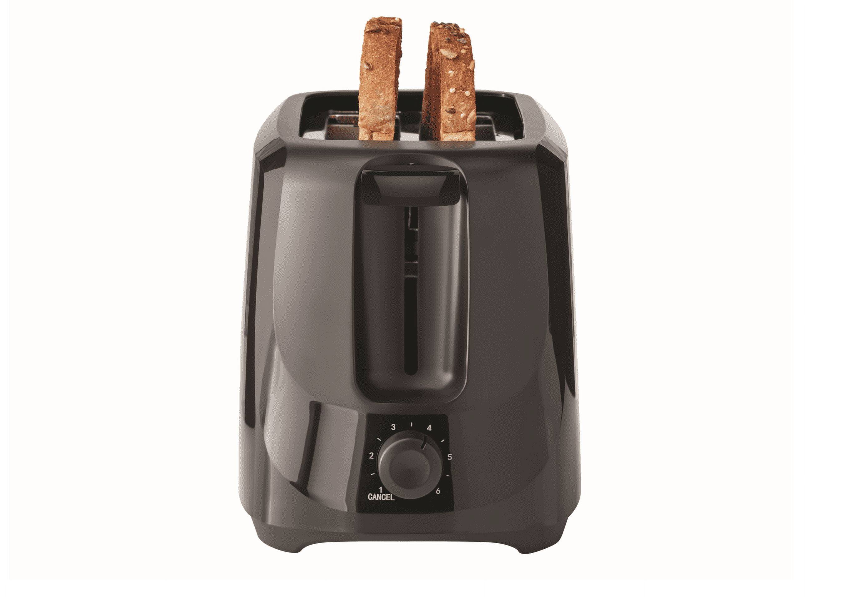Mainstays 2 Slice Toaster - Black - 1 Each