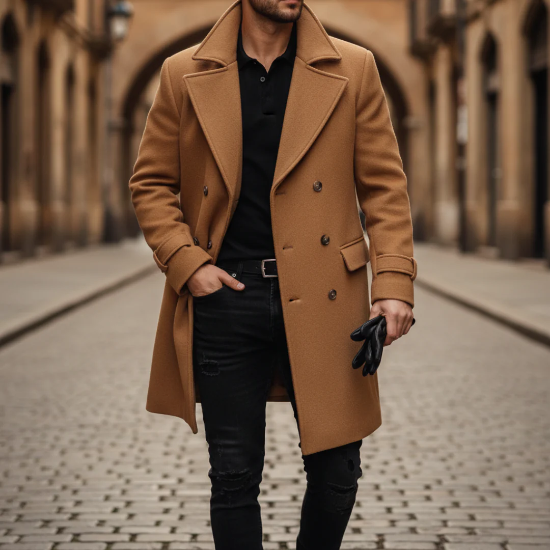Marcel | Manteau Homme en Laine à Double Boutonnage Hiver