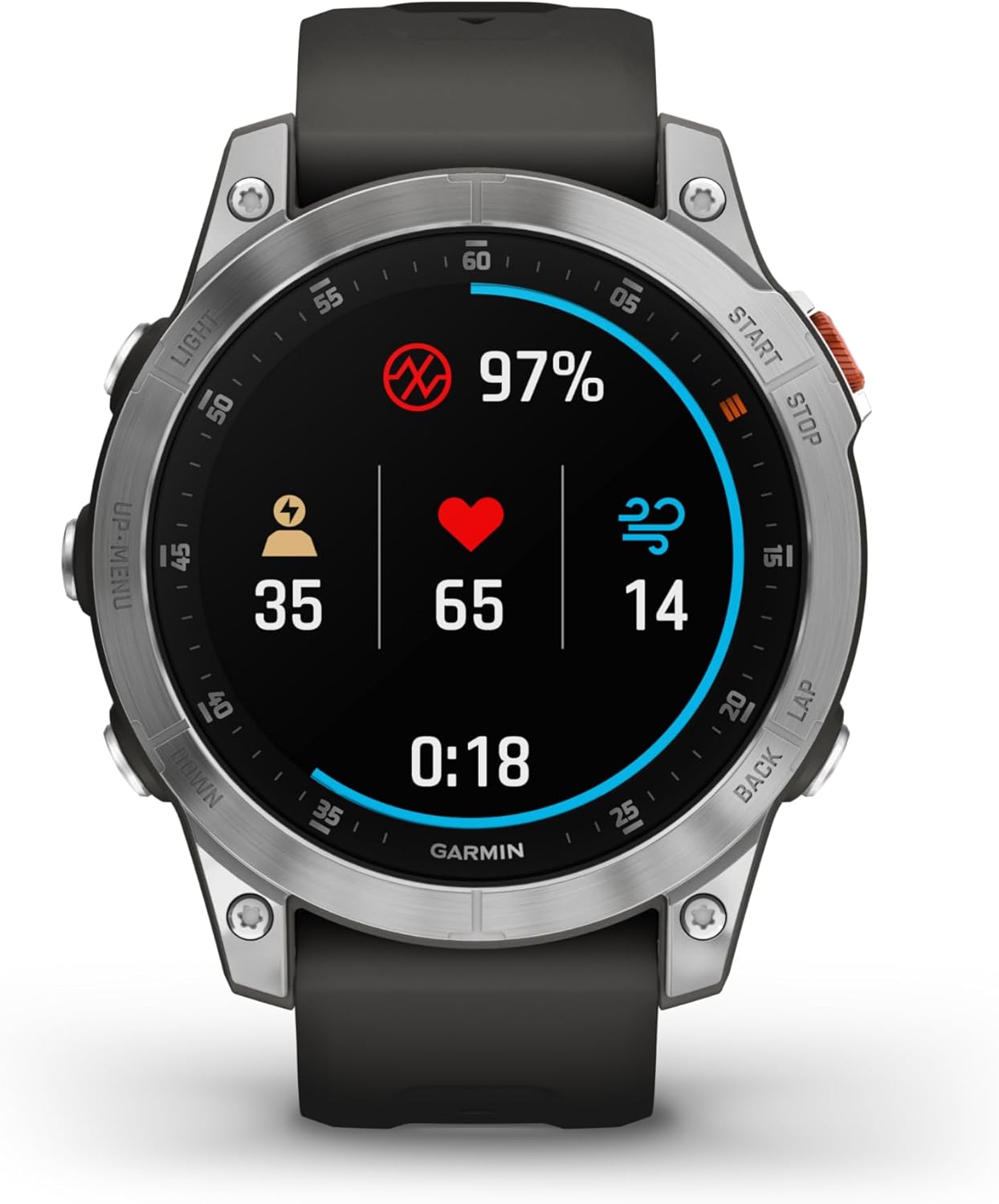 Garmin epix Gen 2  Premium Active smartwatch  Touchscreen AMOLED Display  Adventure Watch with Advanced Features  Slate Steel (Renewed)