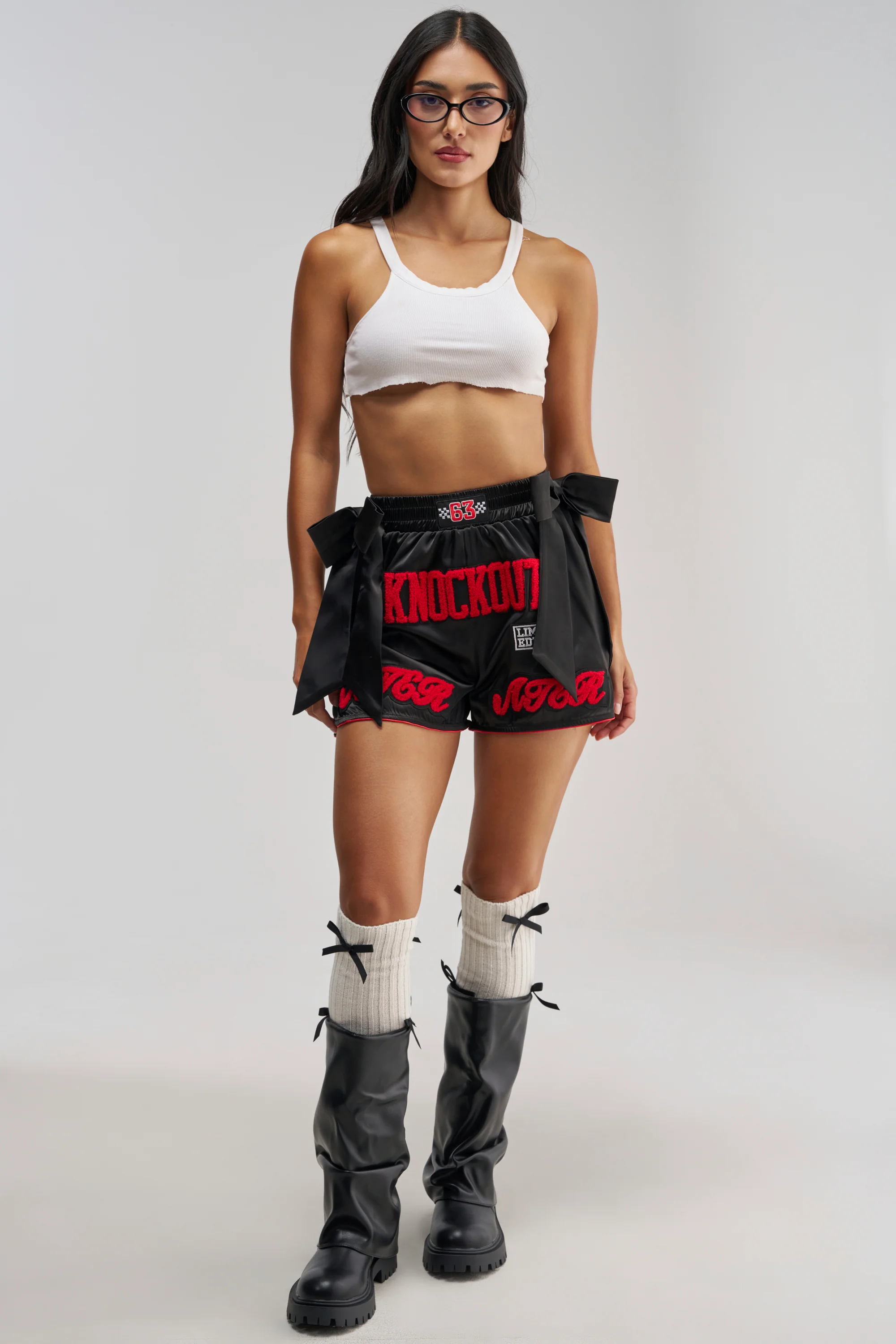 KNOCKOUT SATIN SHORT - Akira Store
