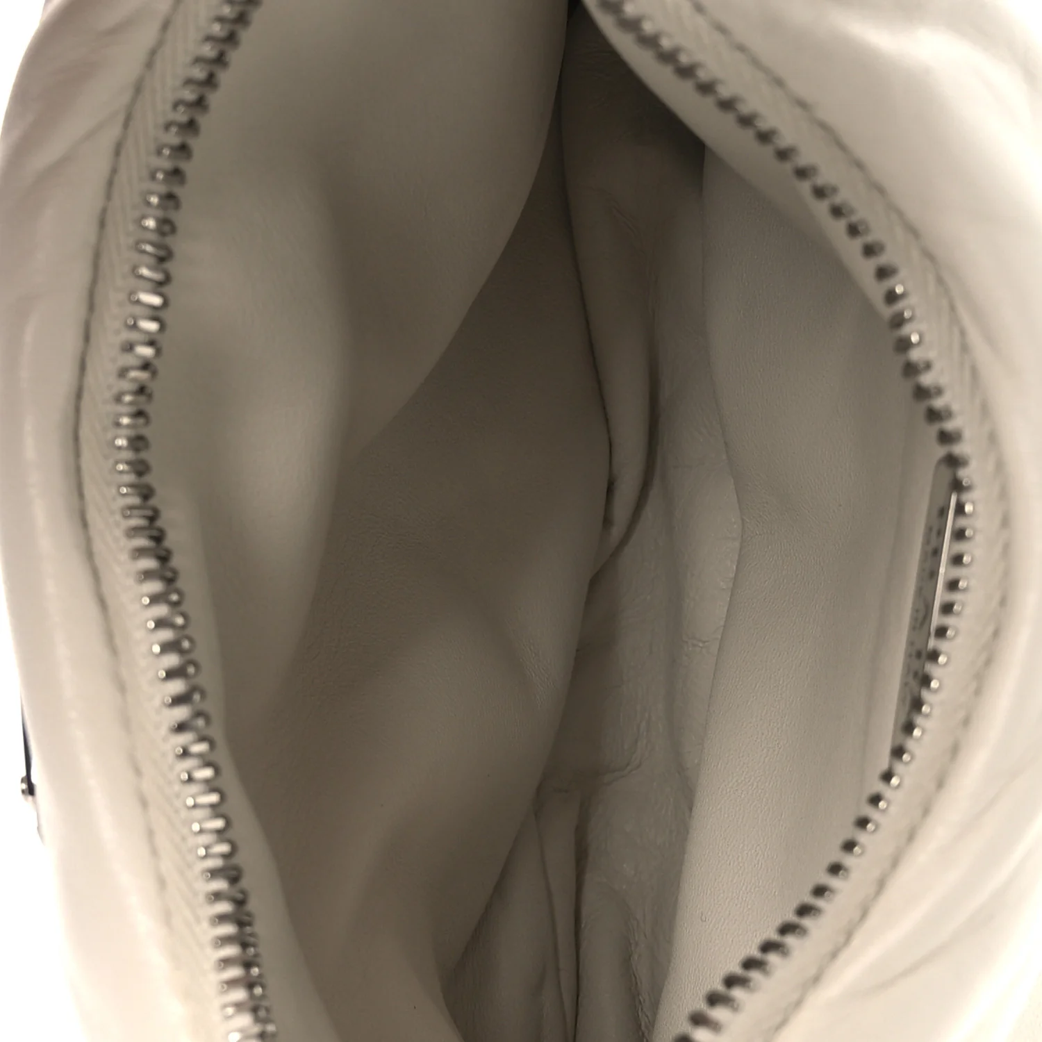 Nappa Soft Padded Mini Bag White