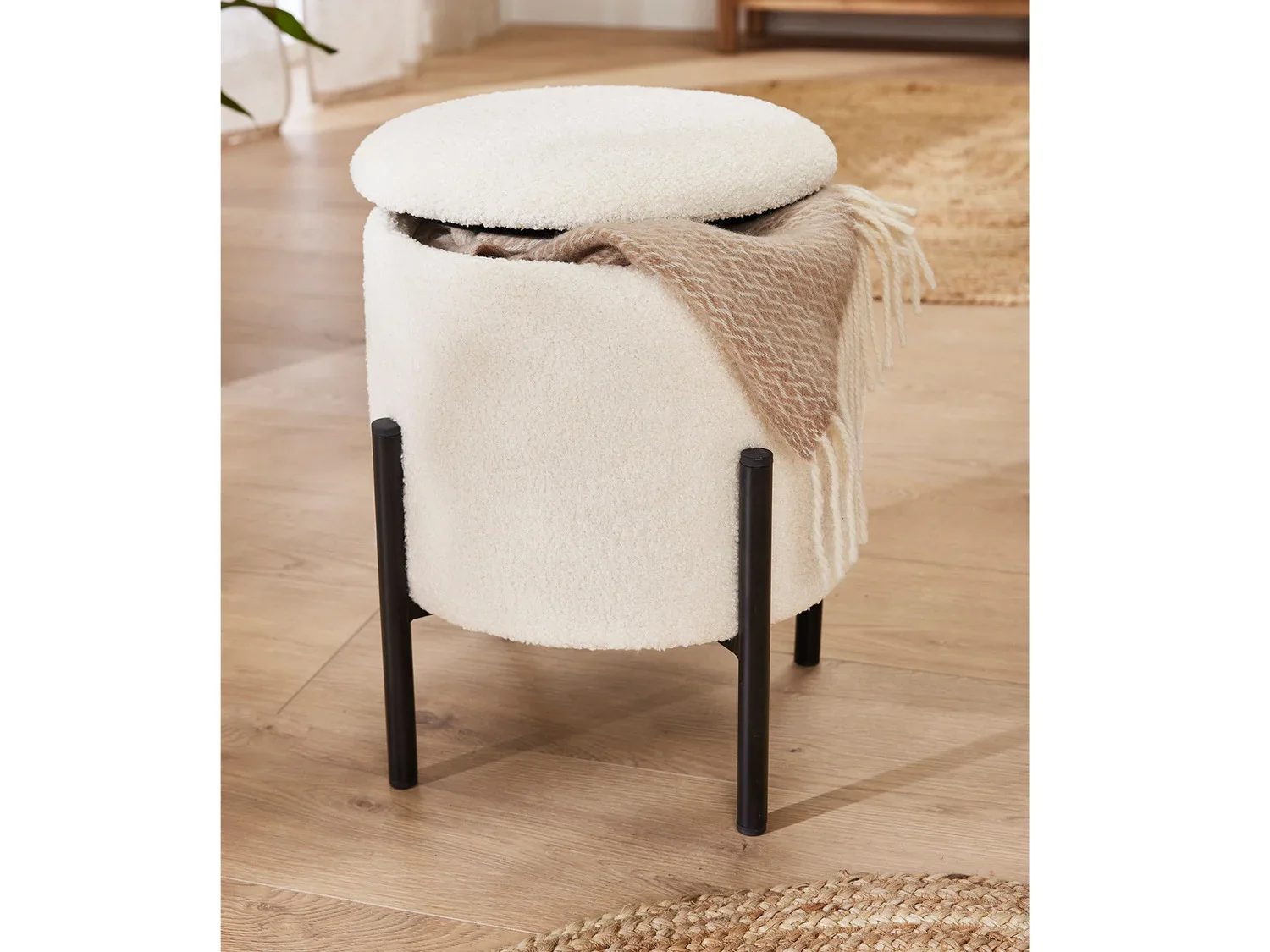 LIVARNO home Tabouret avec compartiment de rangement,  35 cm
