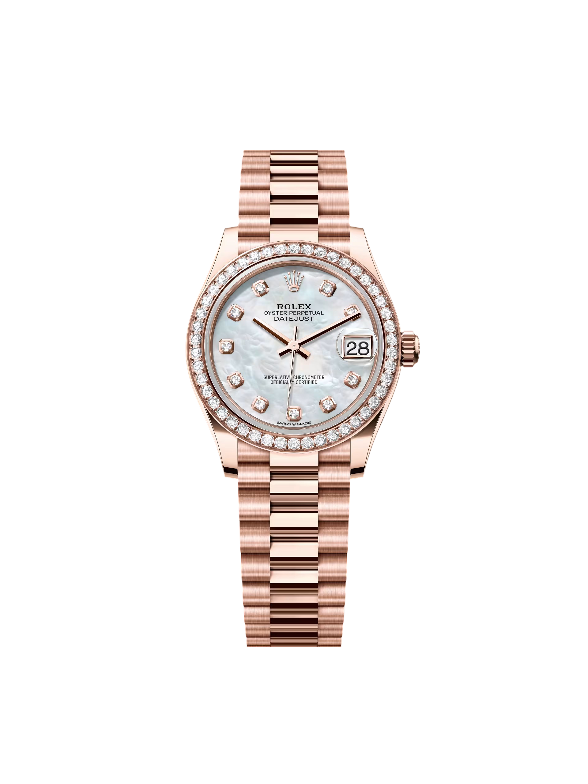 【Super Clone】RLX Datejust m278285RBR-0005 Mother-of-Pearl 31mm Dial
