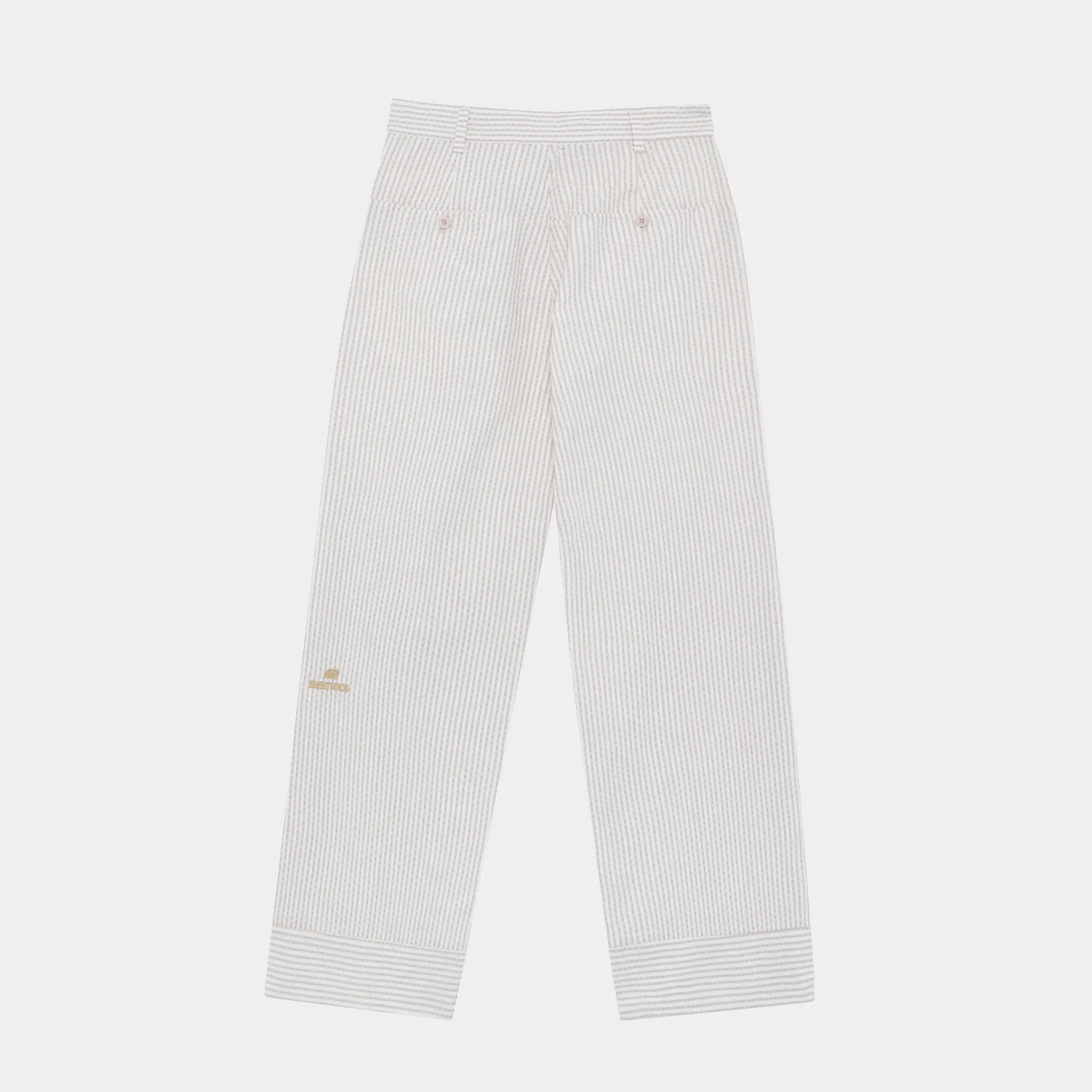 Striped Off Sand Baggy Pants