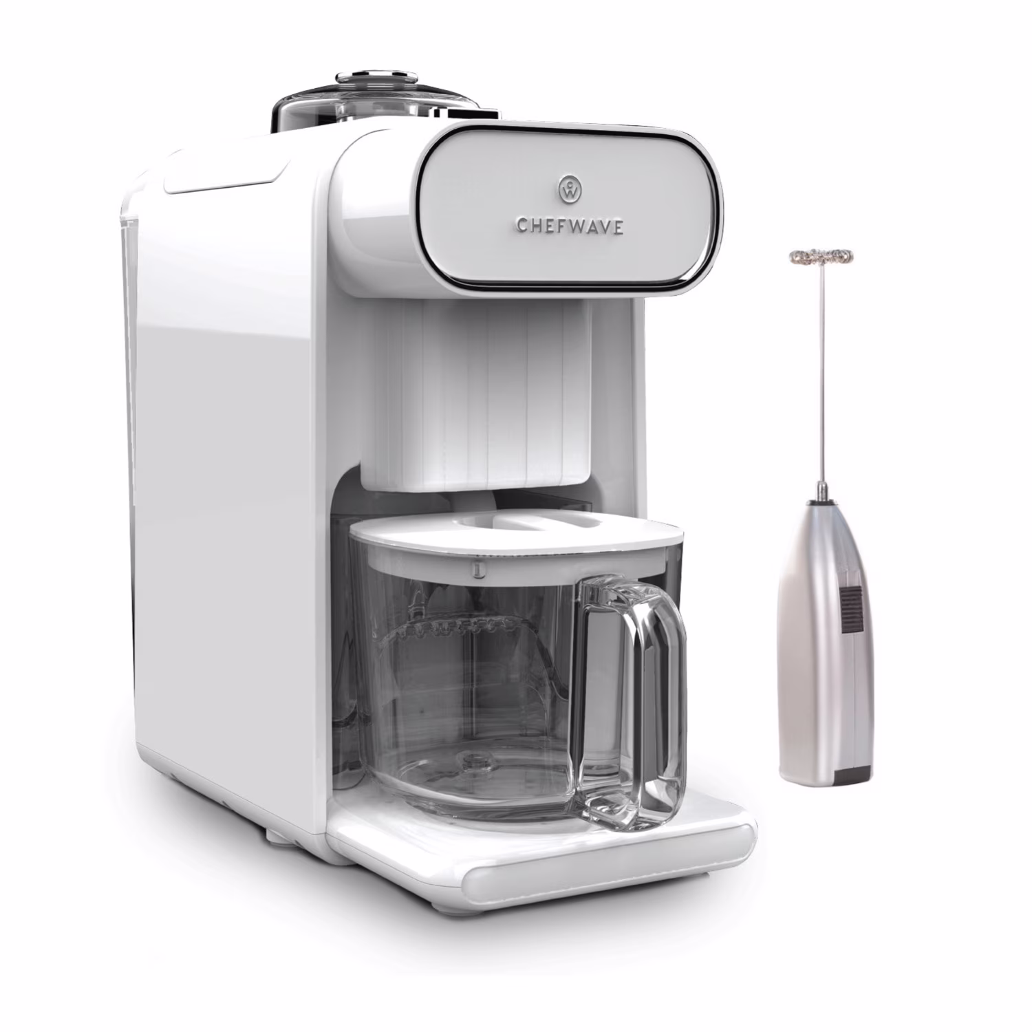 Milkmade Non-Dairy Milk Maker with Handheld Milk Frother(White)