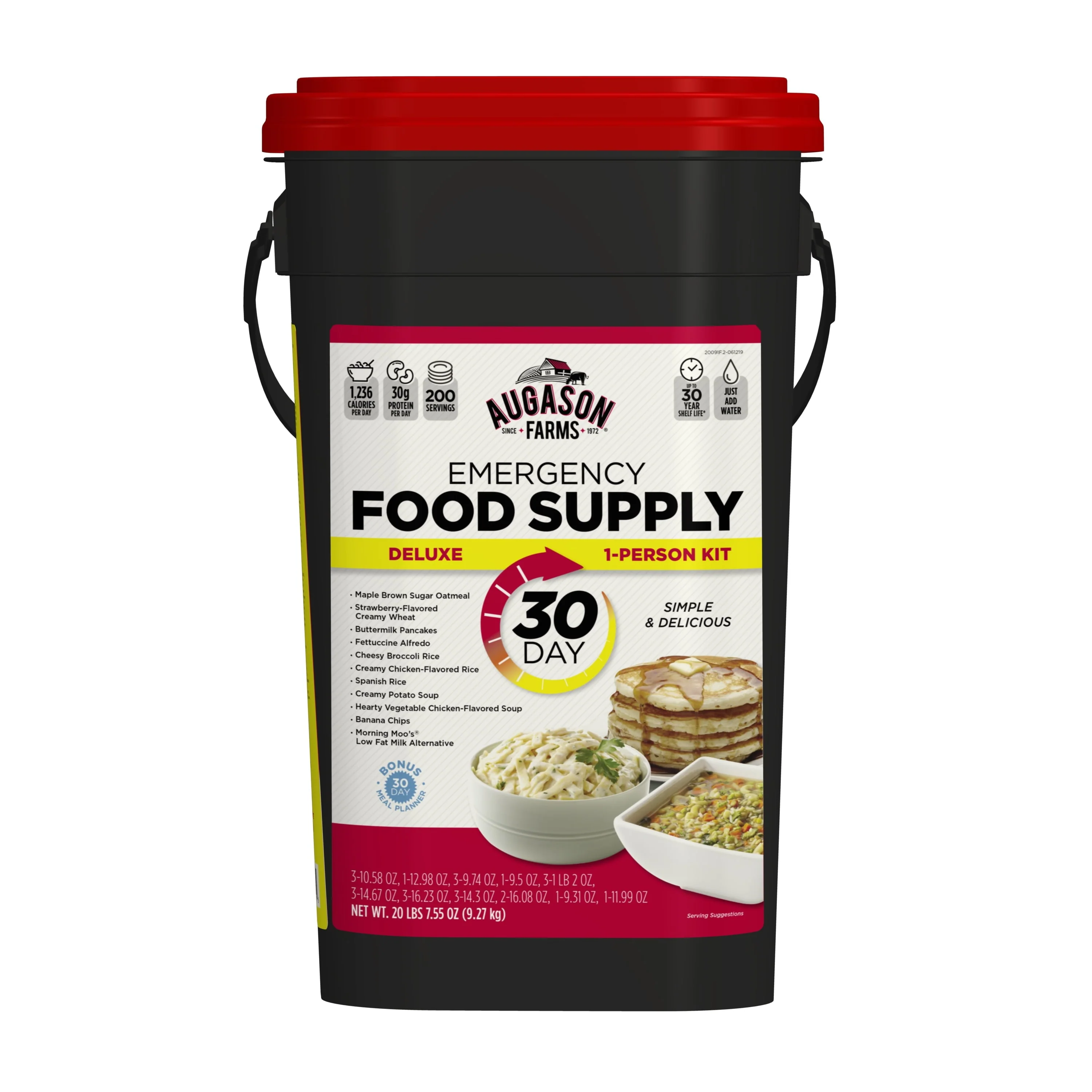 Augason Farms Deluxe 30 - Day Emergency Food Supply, 20 lb 7.55 oz