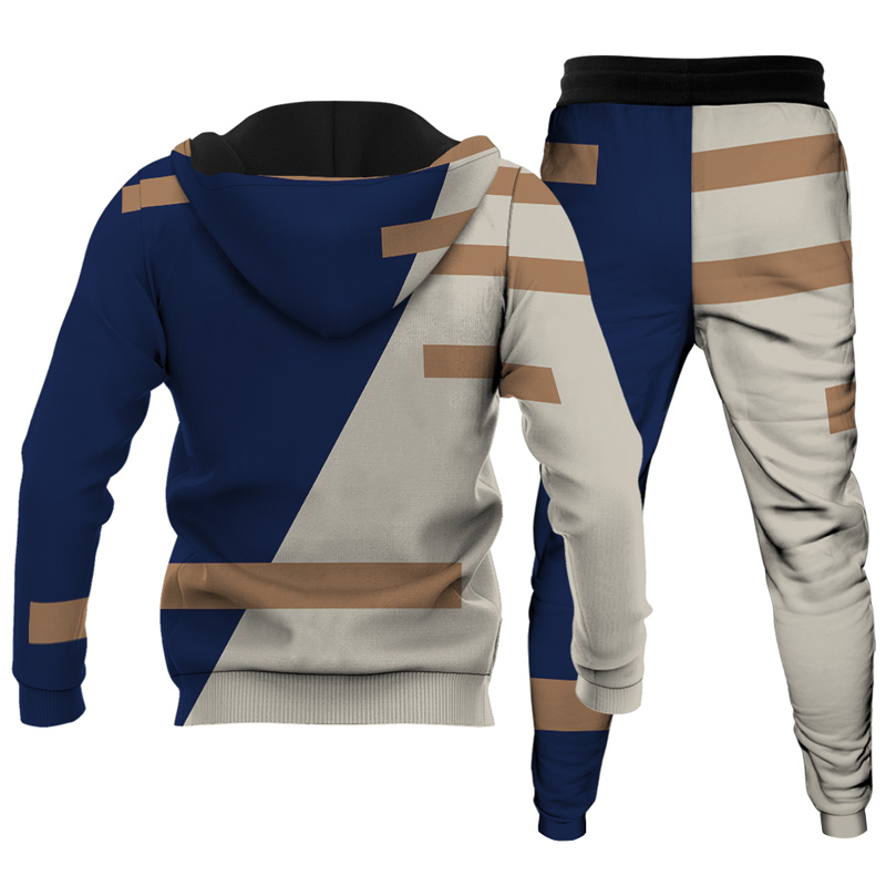 Ensemble de sweat à capuche imprimé personnalisé pour homme 023