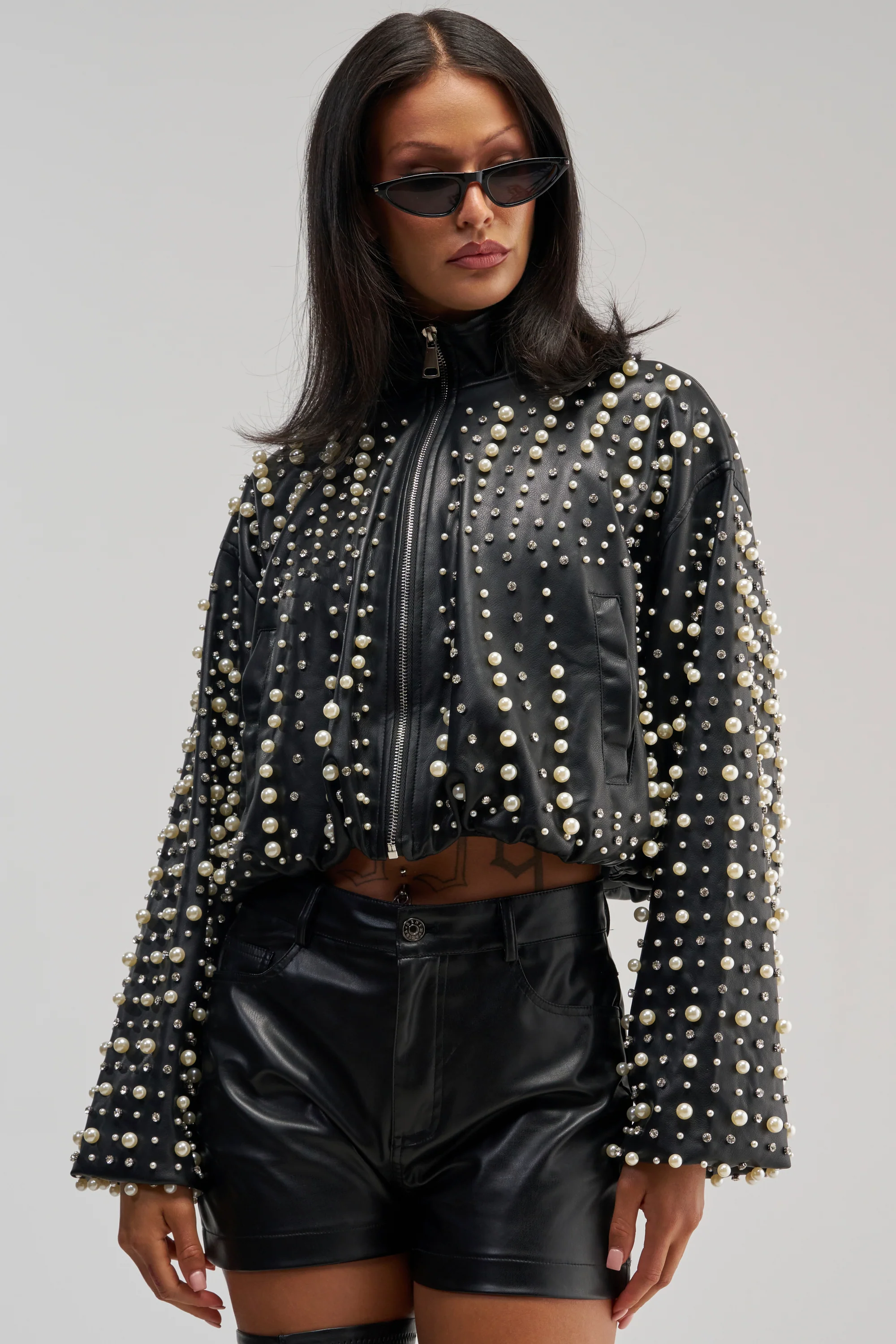 EUPHORIA EMBELLISHED BOMBER - Akira Store