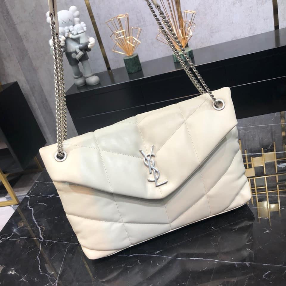 Y PUFFER MEDIUM BAG IN QUILTED LAMBSKIN