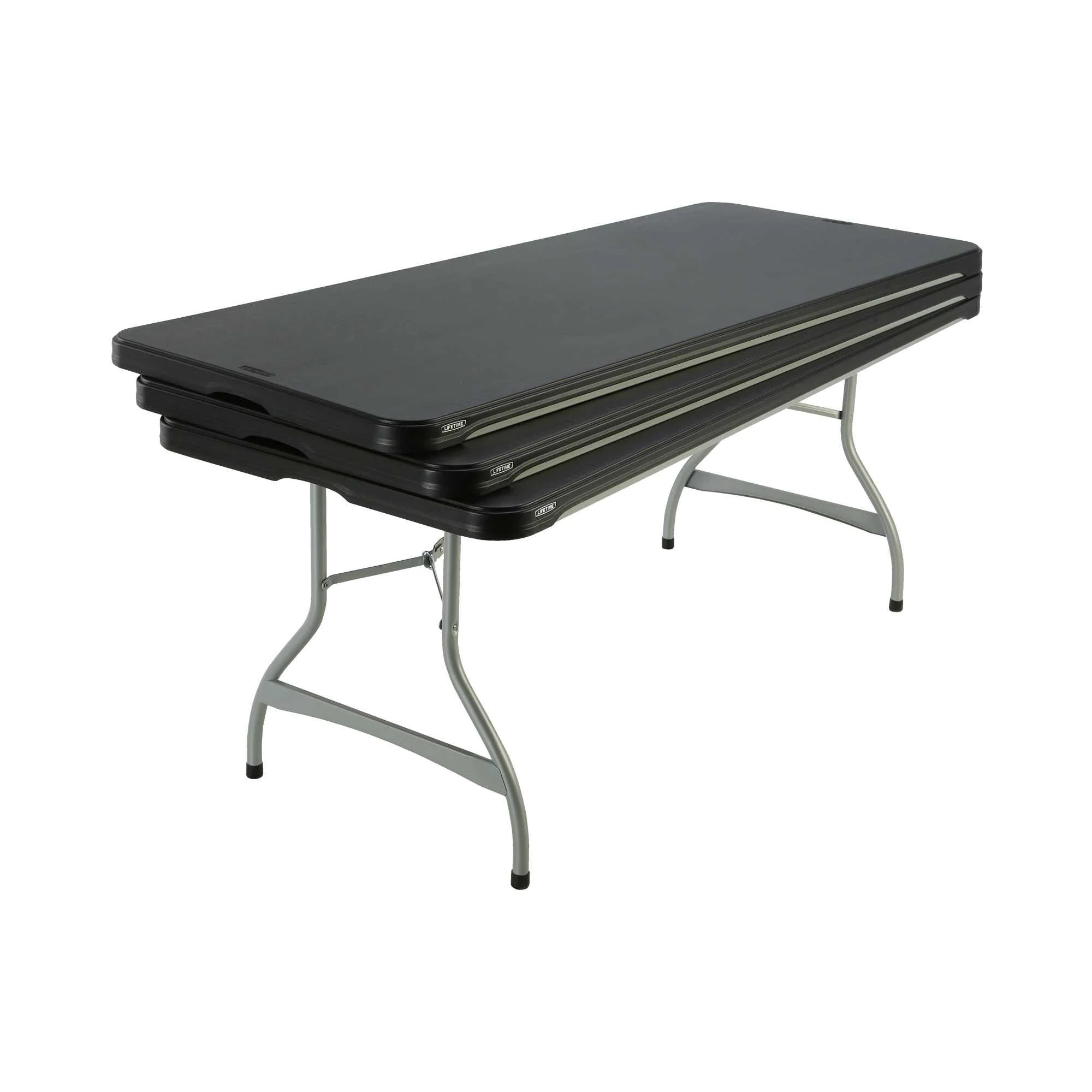 6 ft. Nesting Rectangle Folding Tables, Indoor/Outdoor, Black, 4 Pack (480350) - Image 10