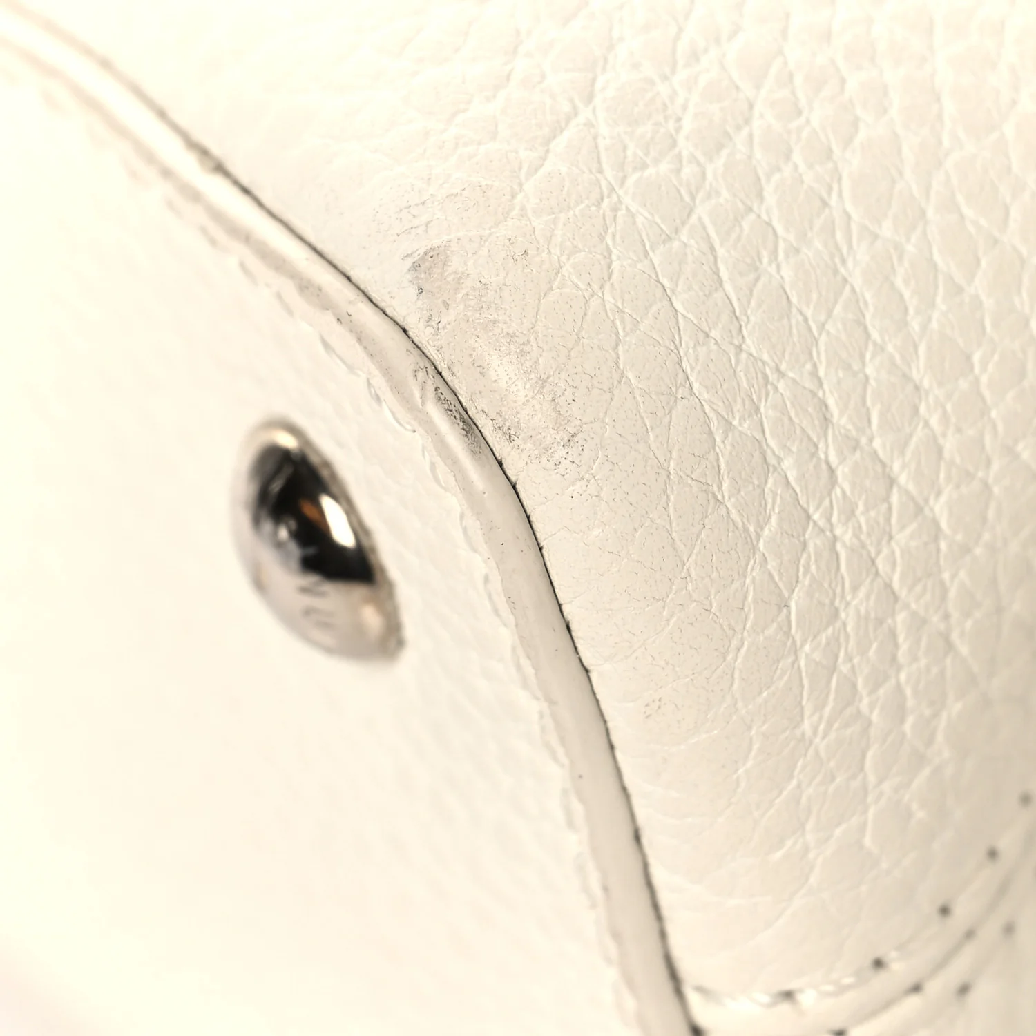 Taurillon Mini Capucines Monochrome  White
