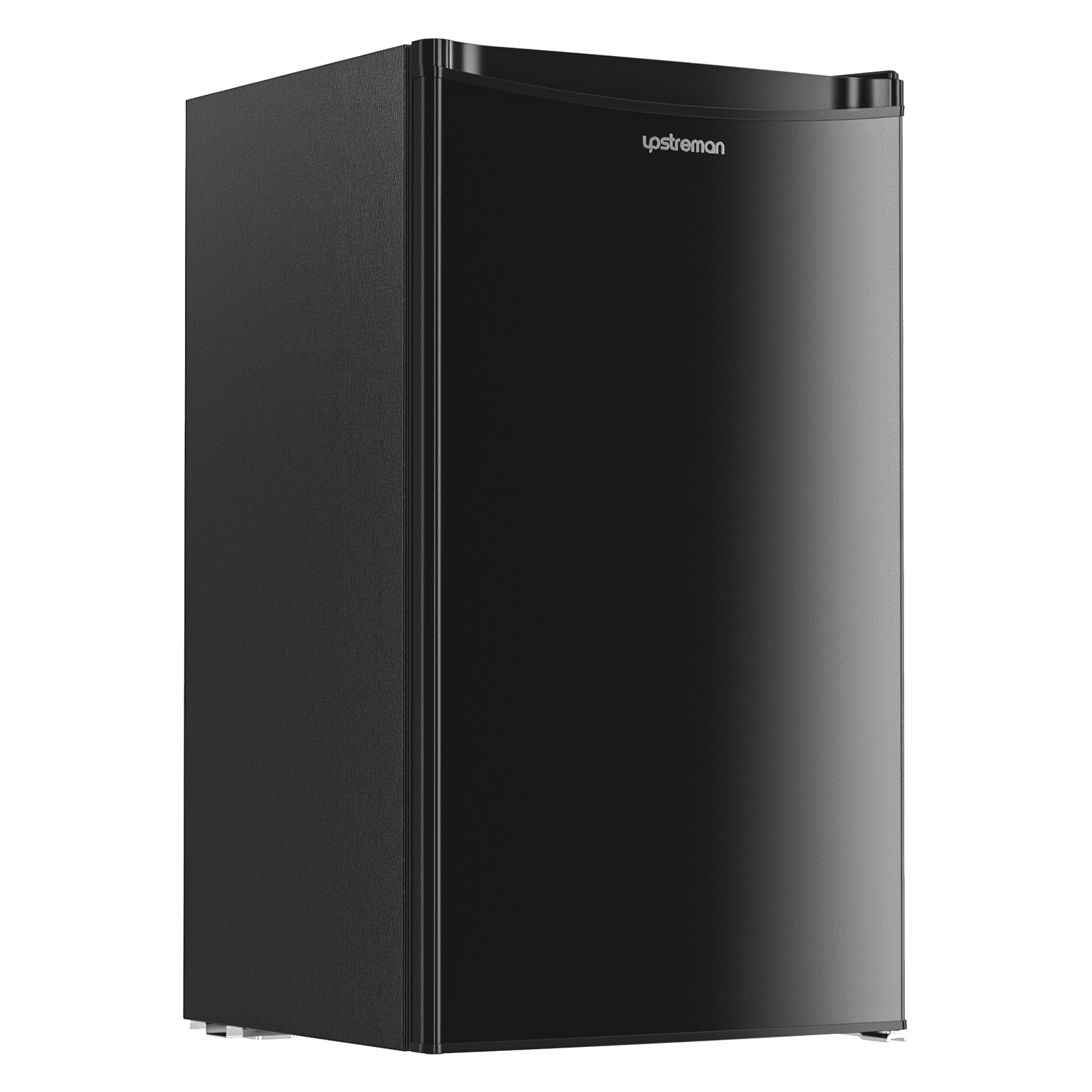 3.2 Cu.Ft. Mini Fridge with Freezer Single Door Small Refrigerator Adjustable Thermostat Compact Fridge with Reversible Door, Low Noise, BR321 Black(Black)