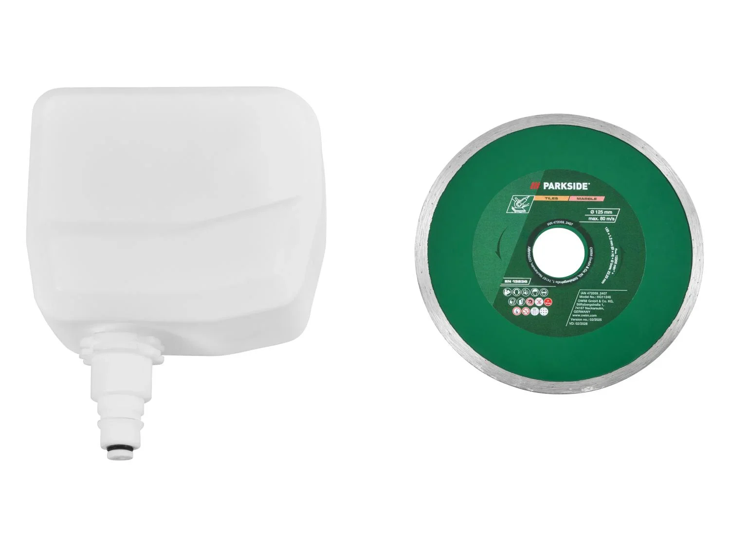 PARKSIDE Set coupe-carrelage sans fil + Batterie + Chargeur, 20 V