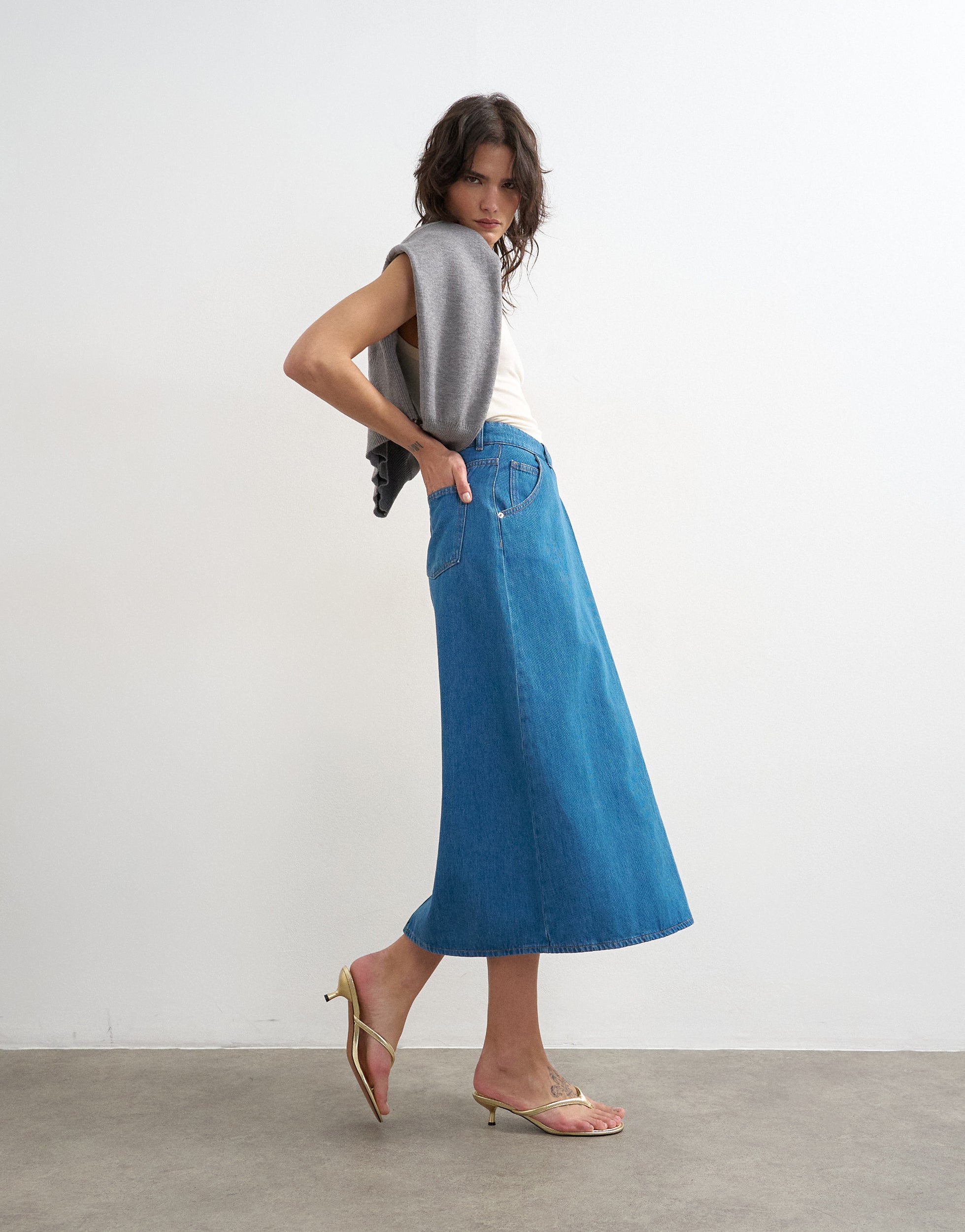 VERO MODA® TSABBY Midi skirt