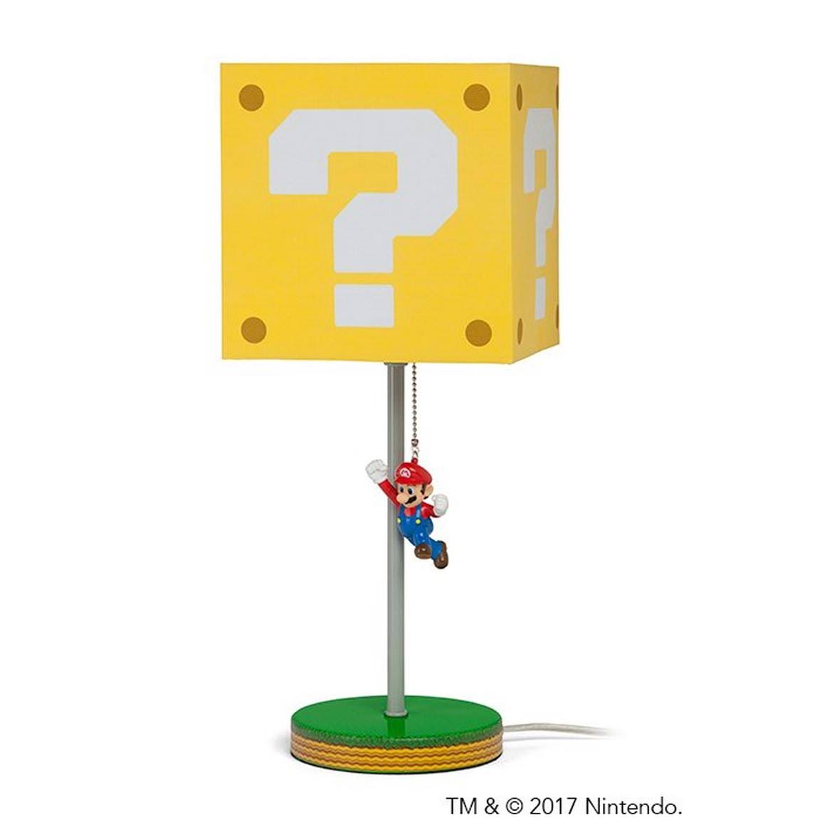 Super Mario Bros Question Block with Mario Lamp